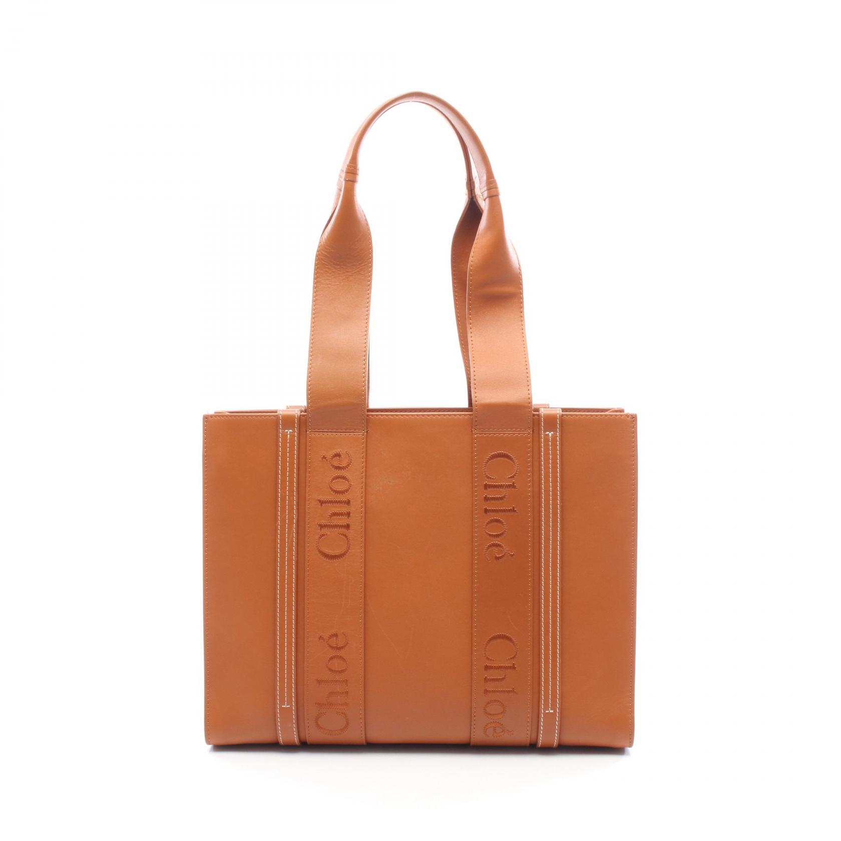 ≪15%OFFクーポン 7/19 20時~7/26 9:59≫クロエ Chloe WOODY ウッディ ミディアム トートバッグ バッグ レザー レディース ブラウン系 CH22WS383I60247 【中古】|Mike Museum