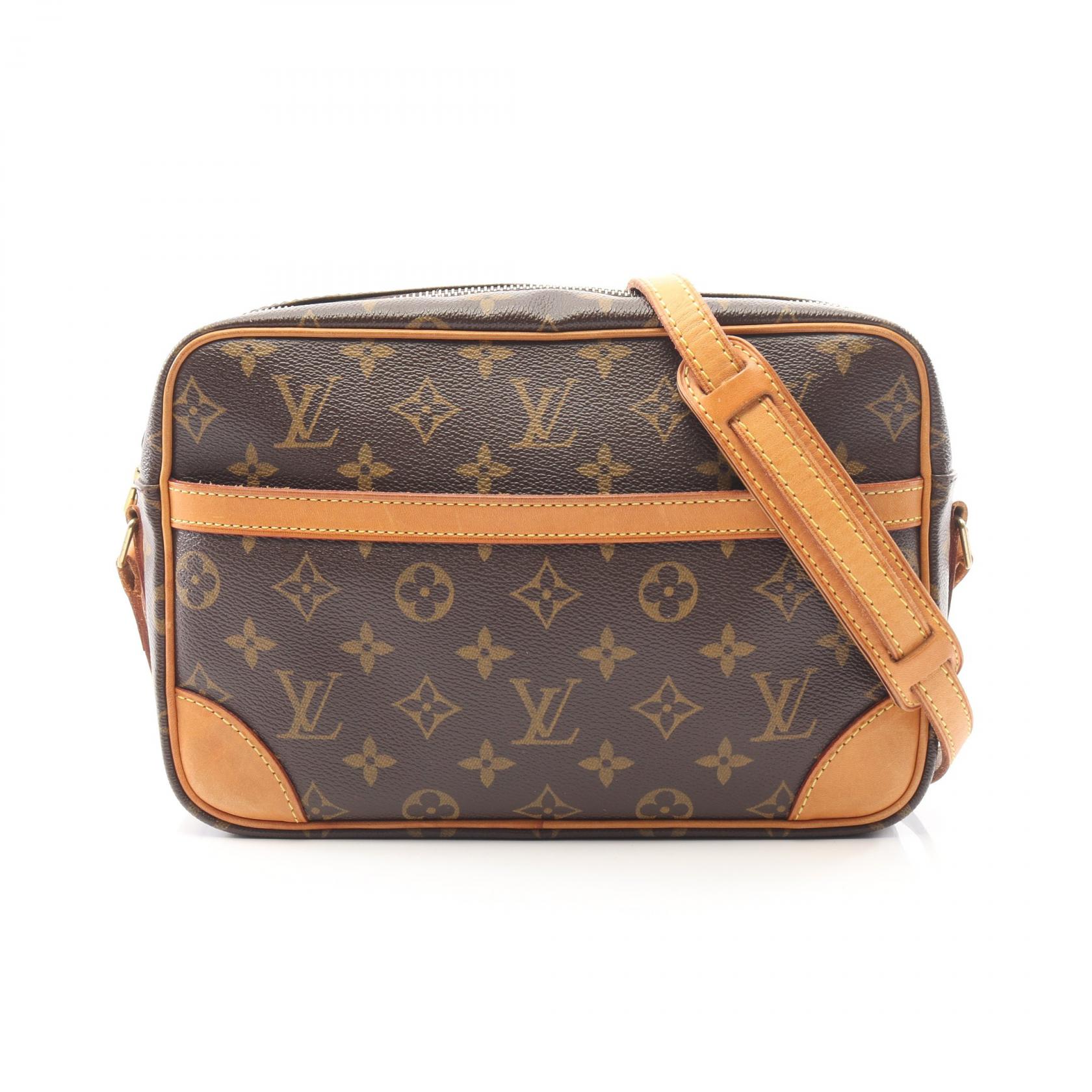 【15%OFFクーポン対象】ルイ・ヴィトン LOUIS VUITTON トロカデロ27 ショルダーバッグ バッグ PVCコーティングキャンバス レザー モノグラム レディース ブラウン系 M51274 【中古】
