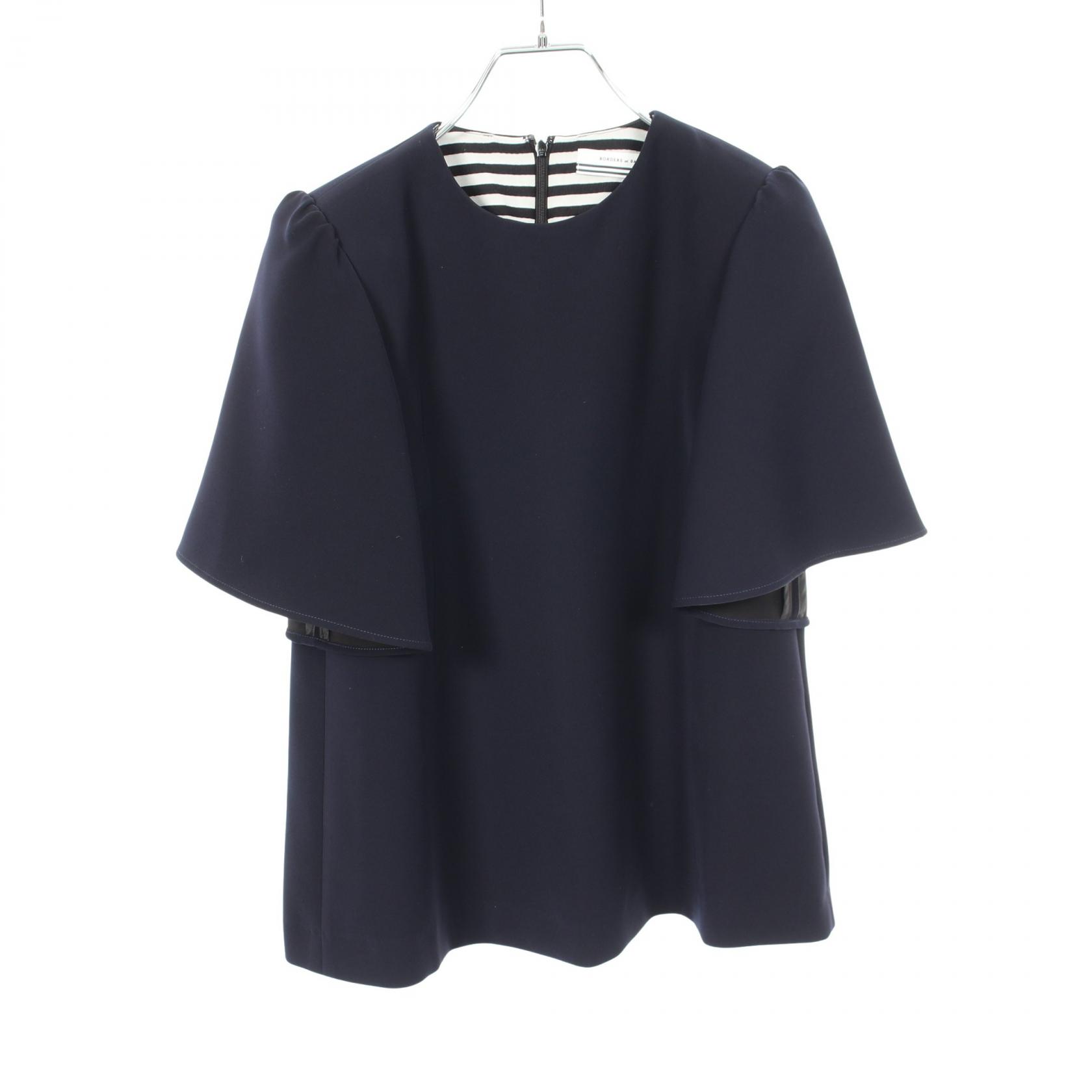 ボーダーズアットバルコニー BORDERS at BALCONY RESORT FRINGE TOP 衣料品 トップス ポリエステル レディース ネイビー系 【中古】