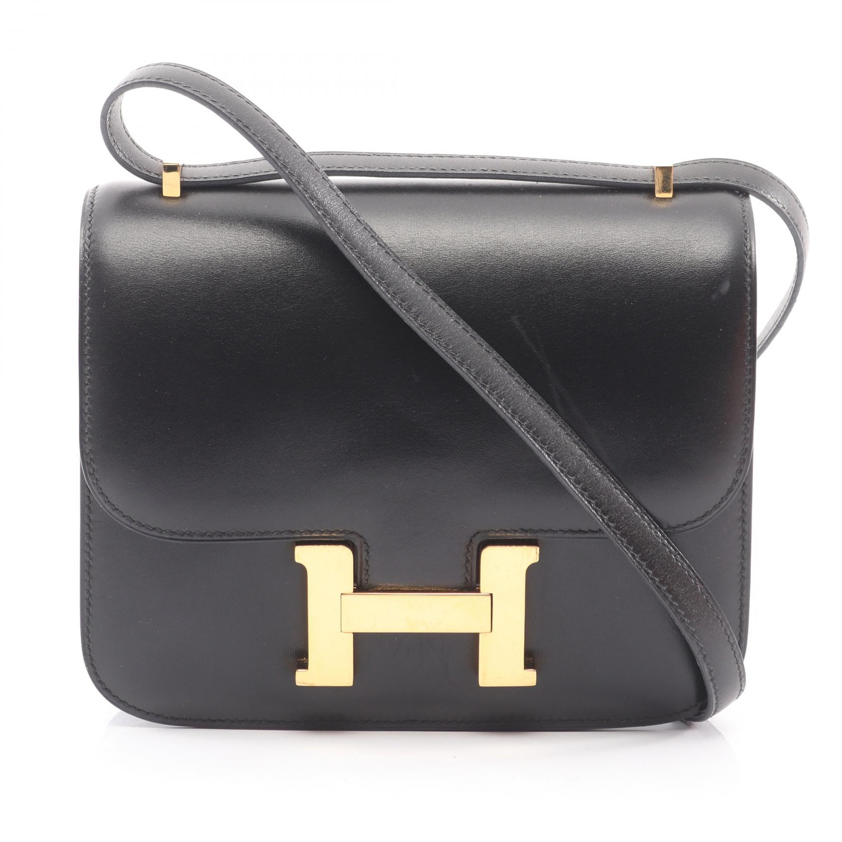≪10%OFFクーポン 7/19 20時～7/26 9:59≫エルメス HERMES コンスタンス3 ミニ ショルダーバッグ バッグ カーフ（牛革） ボックスカーフ レディース ブラック系 【中古】｜Mike Museum