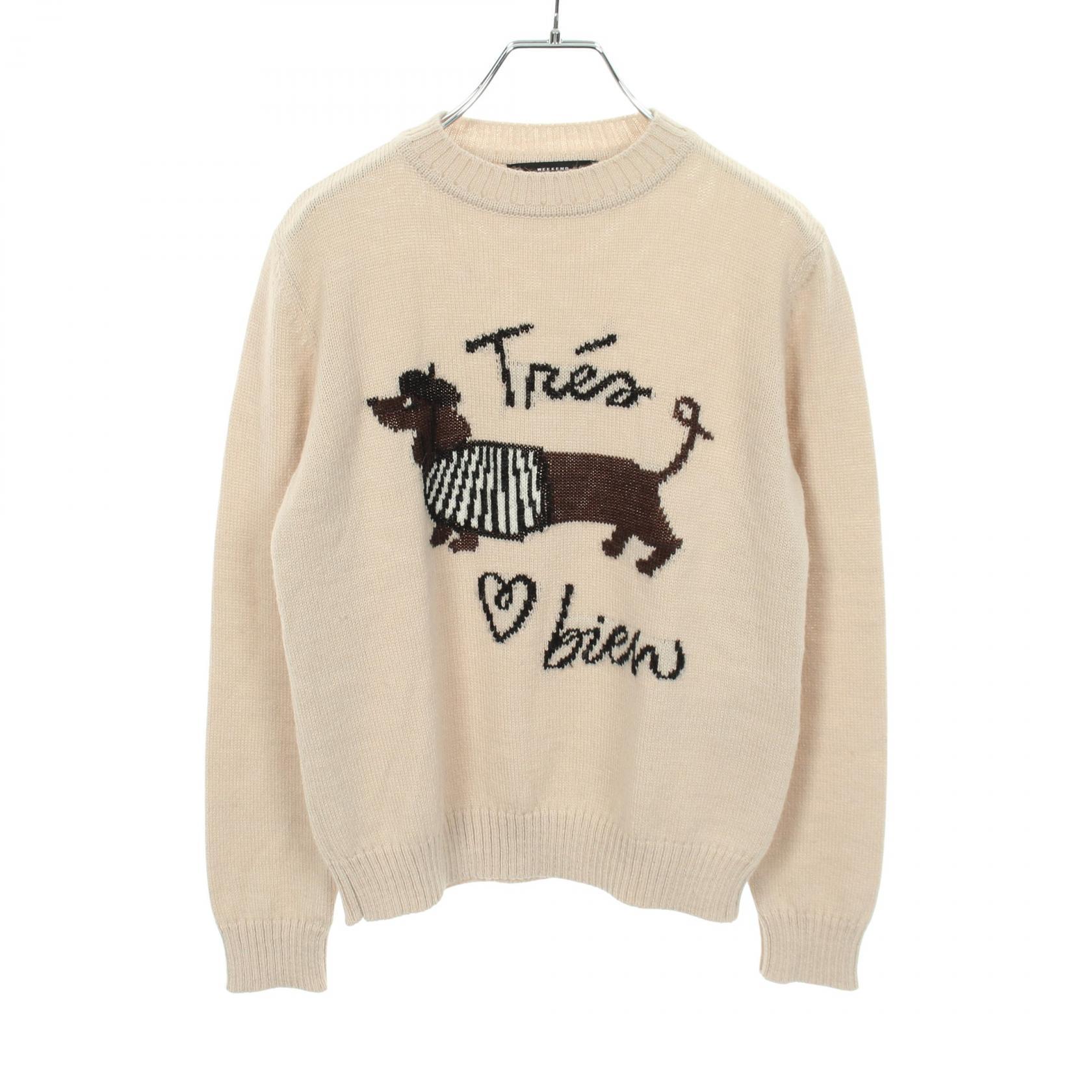ウィークエンド マックスマーラ WEEK END Max Mara NITRA ニトラ ニット 衣料品 トップス ウール アクリル / アルパカ レディース ベージュ系 / ブラウン系 【中古】