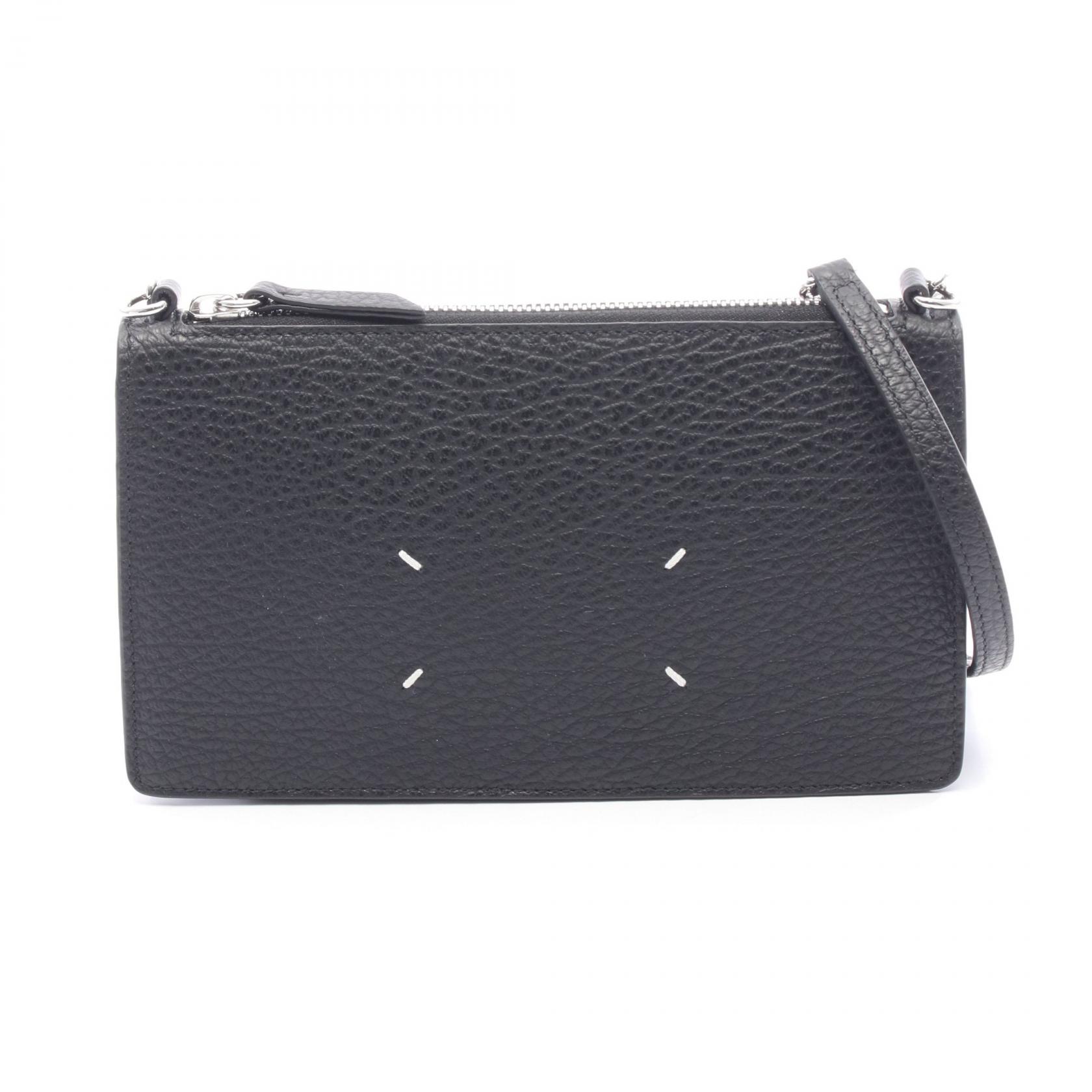 【15%OFFクーポン対象】メゾン マルジェラ Maison Margiela ショルダーバッグ バッグ レザー レディース ブラック系 SA1VL0038P4455T8013 【新品】