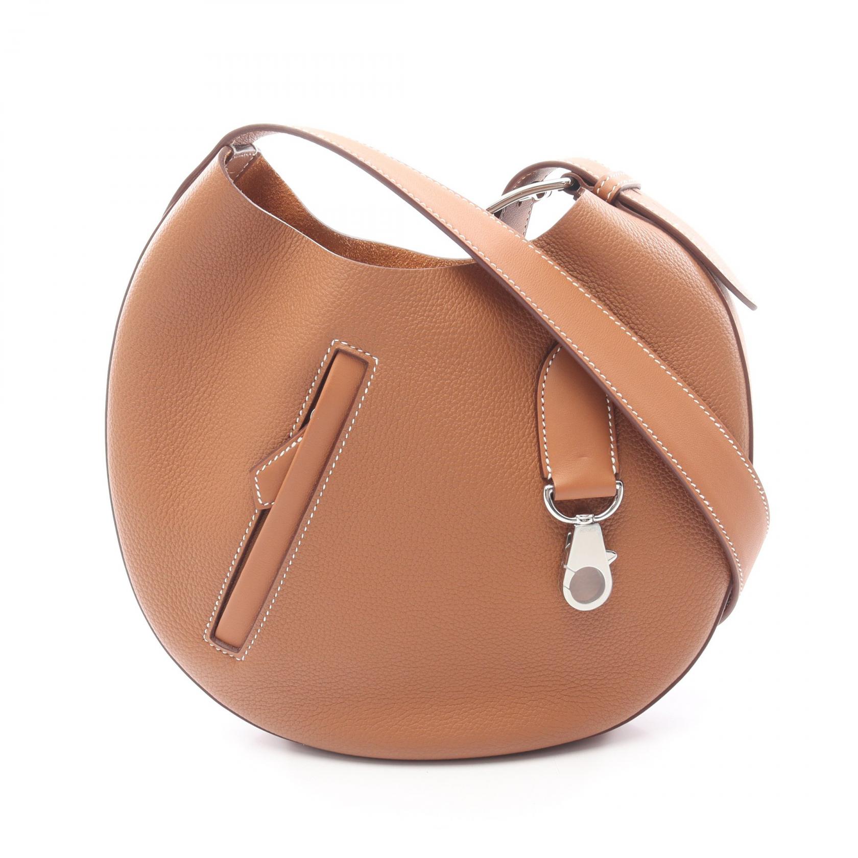 【SALE／10%OFFクーポン】エルメス HERMES アルソン スリム ショルダーバッグ バッグ レザー トゴ / ヴォースイフト トゴ レディース ブラウン系 【中古】