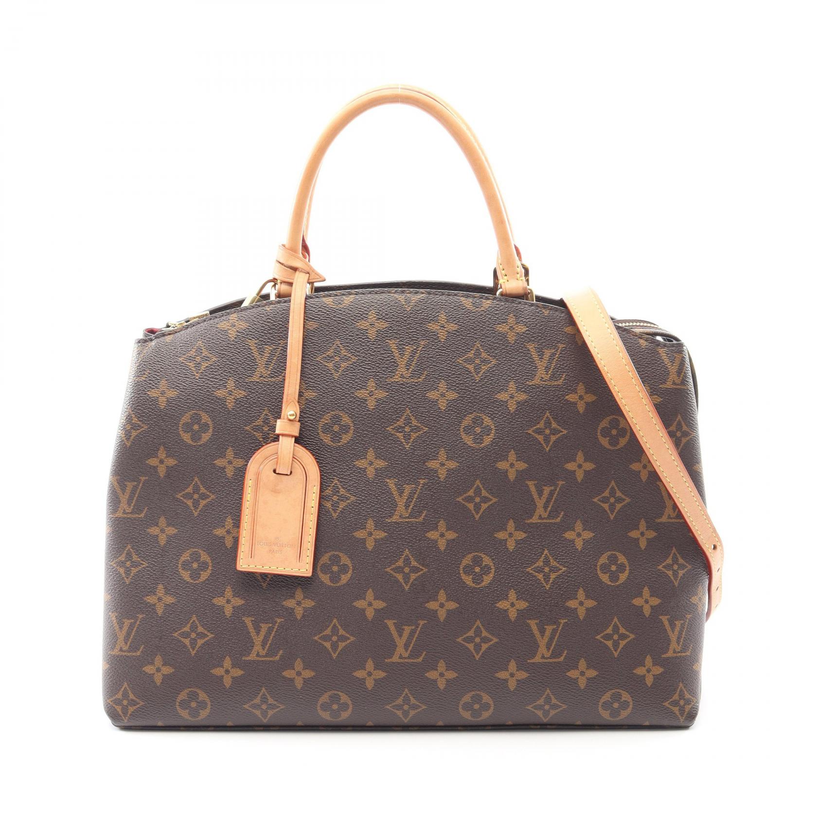 ≪15%OFFクーポン 7/19 20時~7/26 9:59≫ルイ・ヴィトン LOUIS VUITTON グラン パレMM ハンドバッグ バッグ PVCコーティングキャンバス レザー モノグラム レディース ブラウン系 M45898 【中古】|Mike Museum
