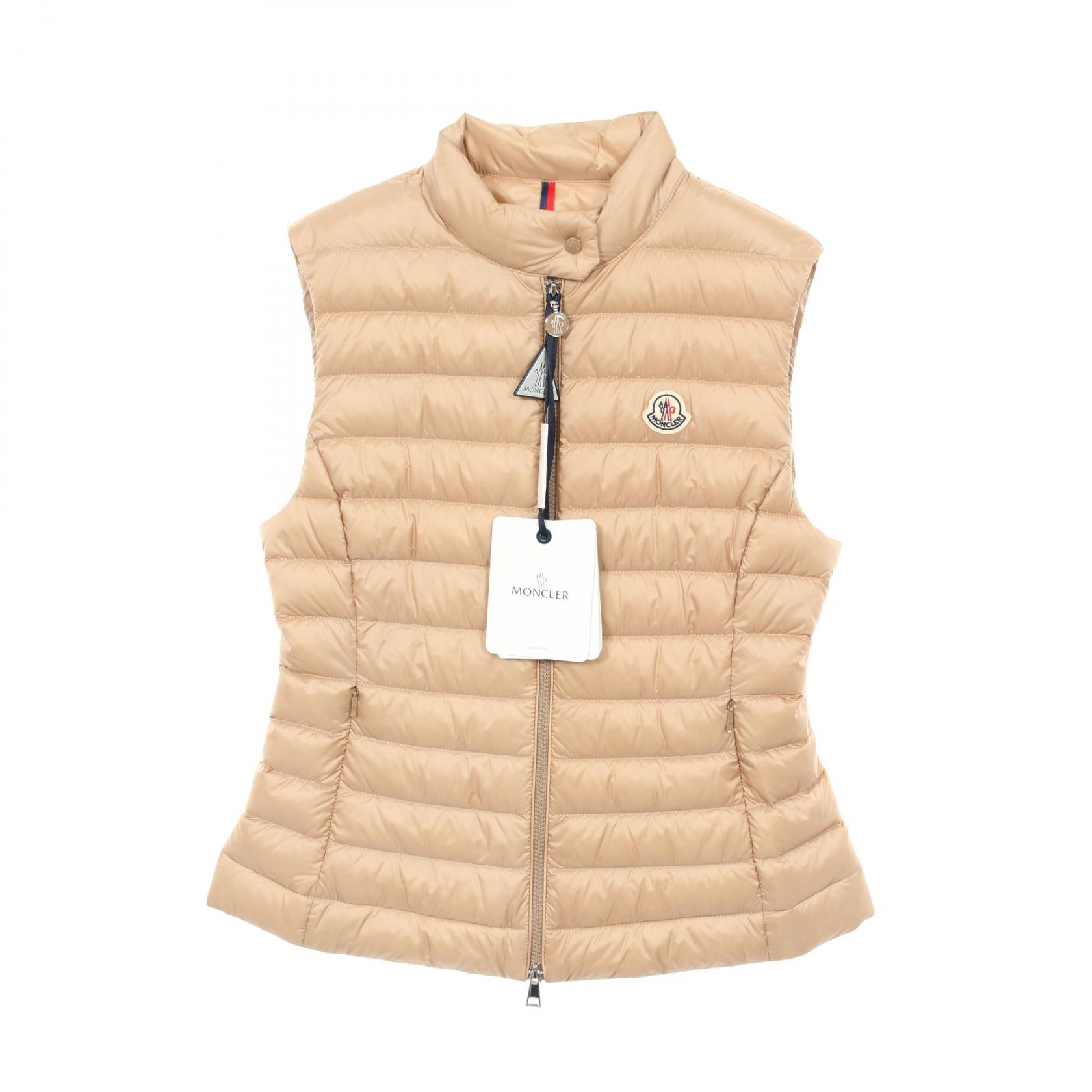 《全品5%クーポン×P5倍》モンクレール MONCLER IGENS ダウンベスト 衣料品 アウター ナイロン レディース ベージュ系 1A00087597YF2222 【新品】