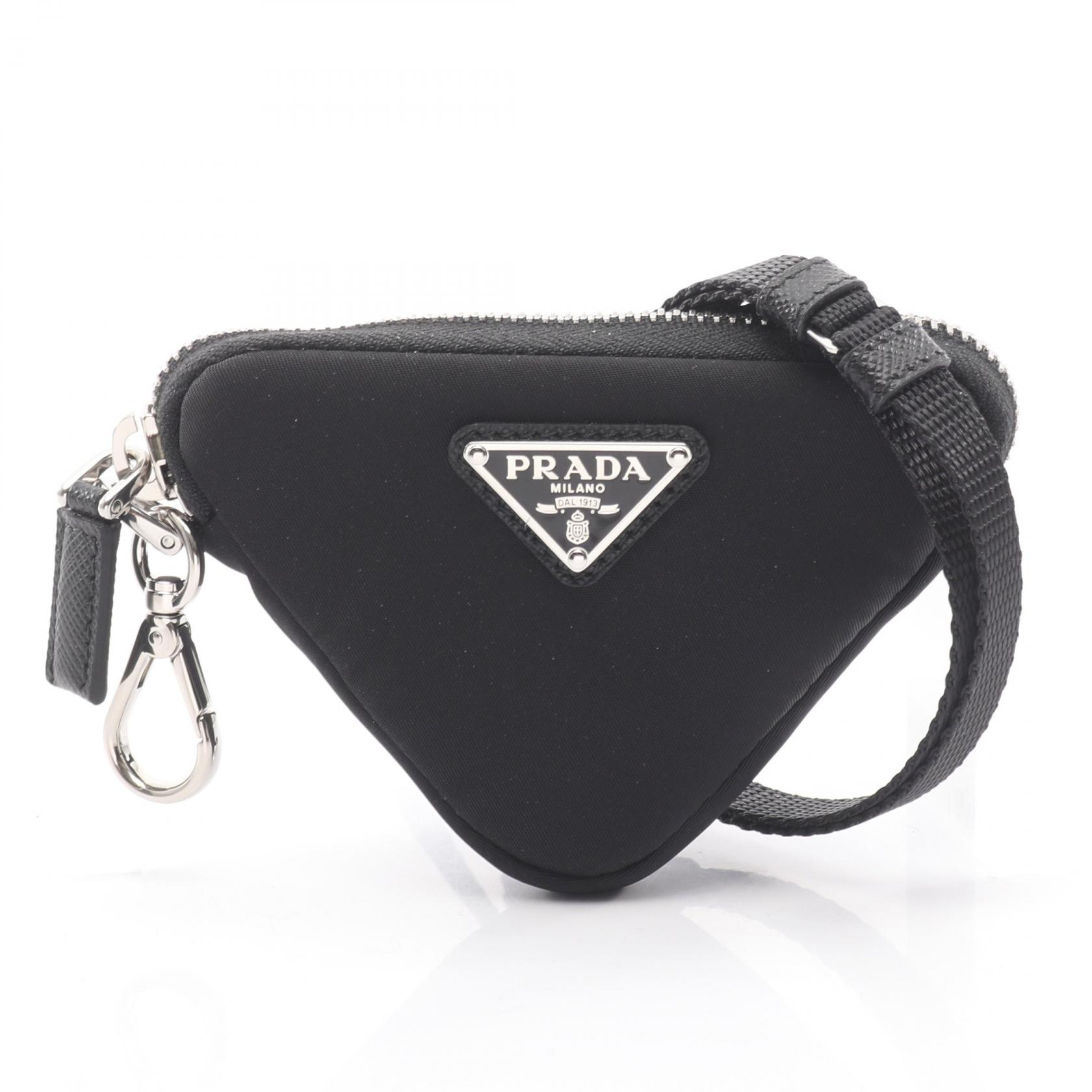 【SALE／5千円OFFクーポン】プラダ PRADA TESSUTO ポーチ バッグ ナイロン レディース ブラック系 2TT1402DMIF0002 【新品】