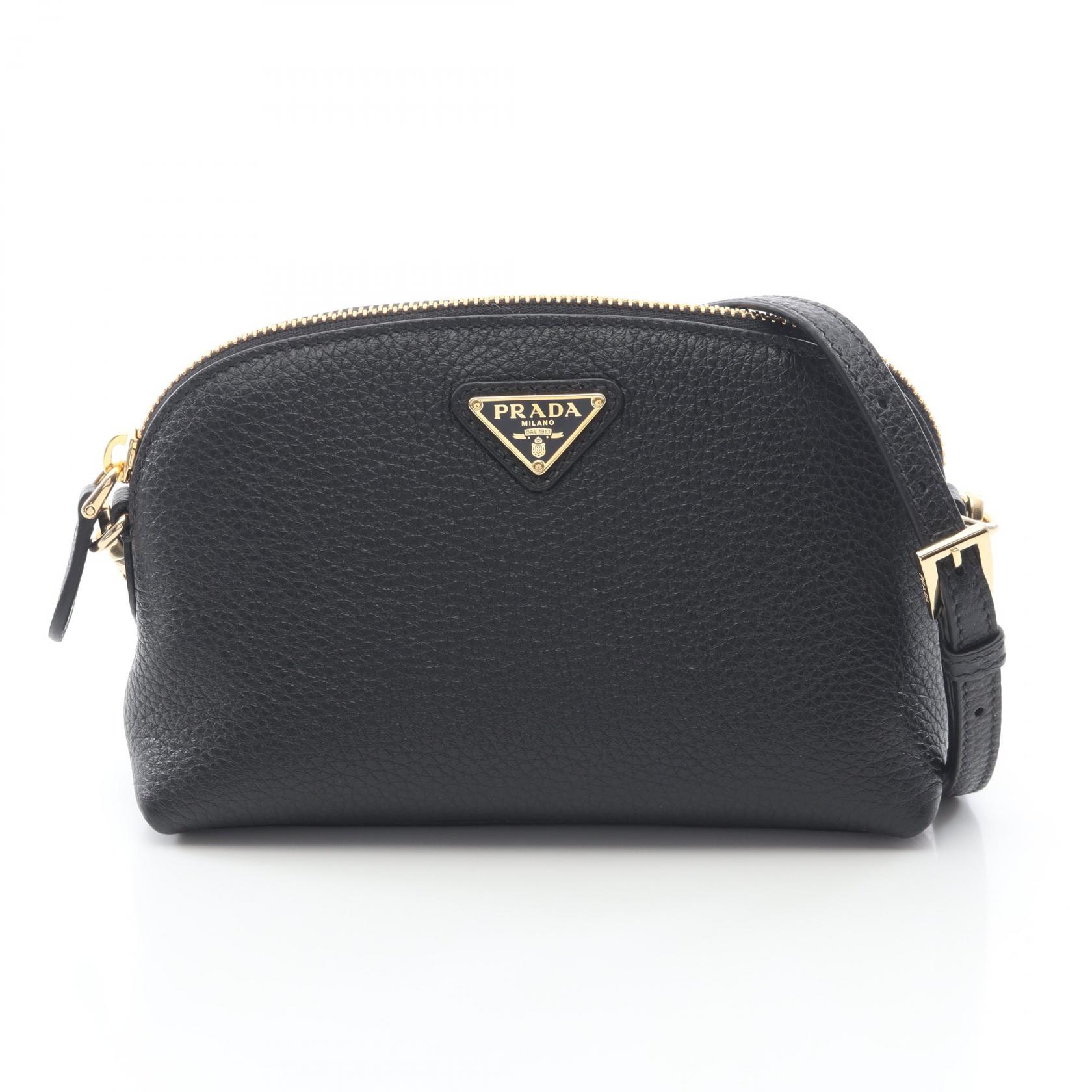 《全品5%クーポン×P5倍》プラダ PRADA VIT.DAINO SOFT ショルダーバッグ バッグ レザー レディース ブラック系 1NF0622DKVF0002 【新品】