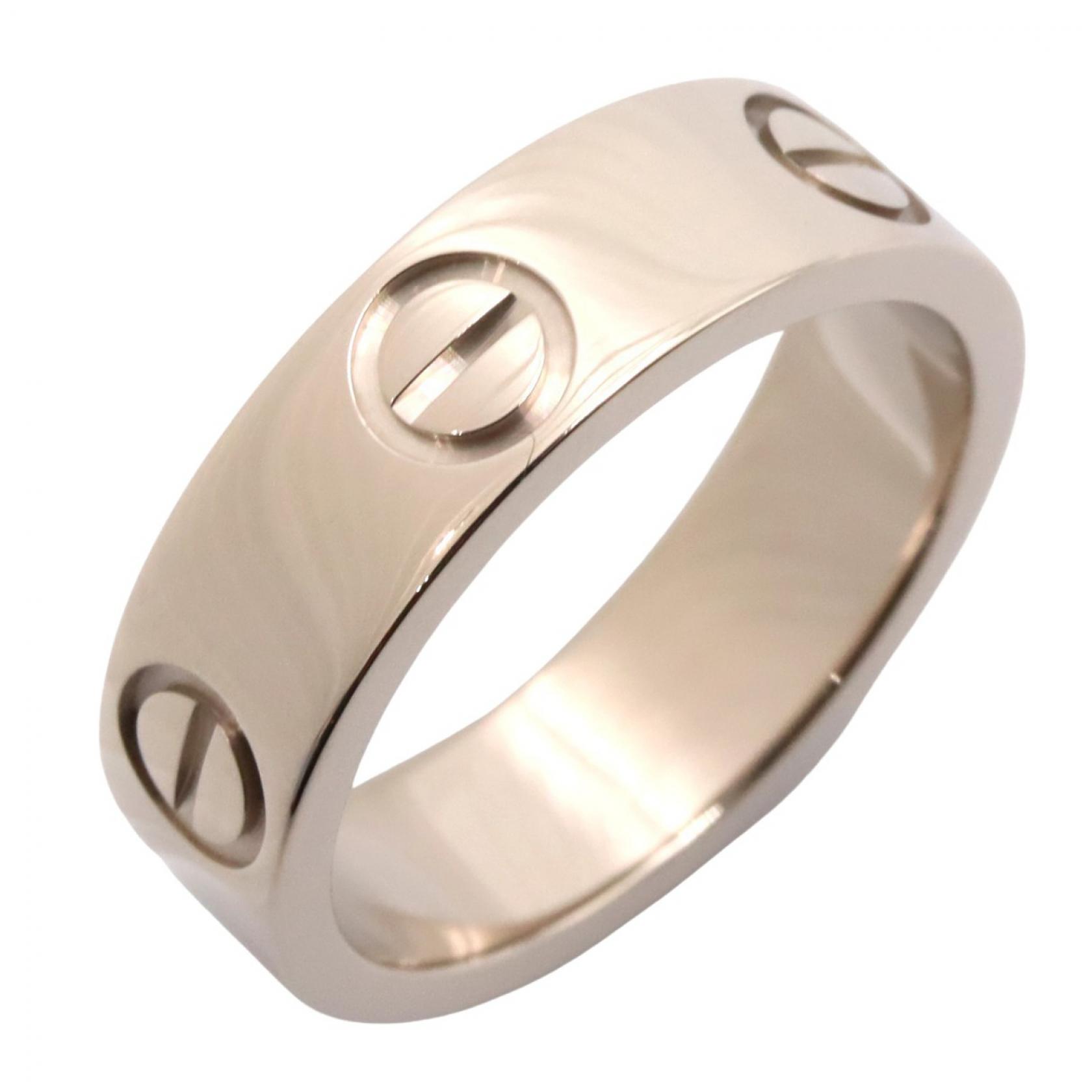 【10％OFFクーポン対象】カルティエ CARTIER ラブリング リング・指輪 ジュエリー K18WG（ホワイトゴールド） レディース シルバー系 【中古】