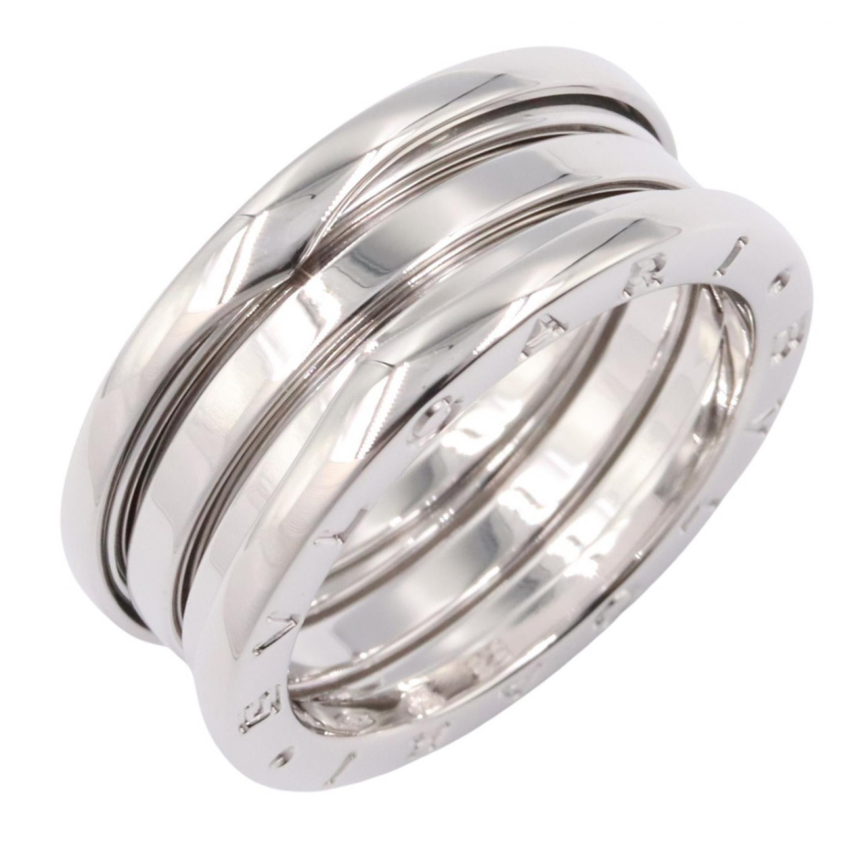 【SALE／10%OFFクーポン】ブルガリ BVLGARI B-zero1 ビーゼロワン リング 3バンド リング・指輪 ジュエリー K18WG（ホワイトゴールド） メンズ レディース シルバー系 【中古】