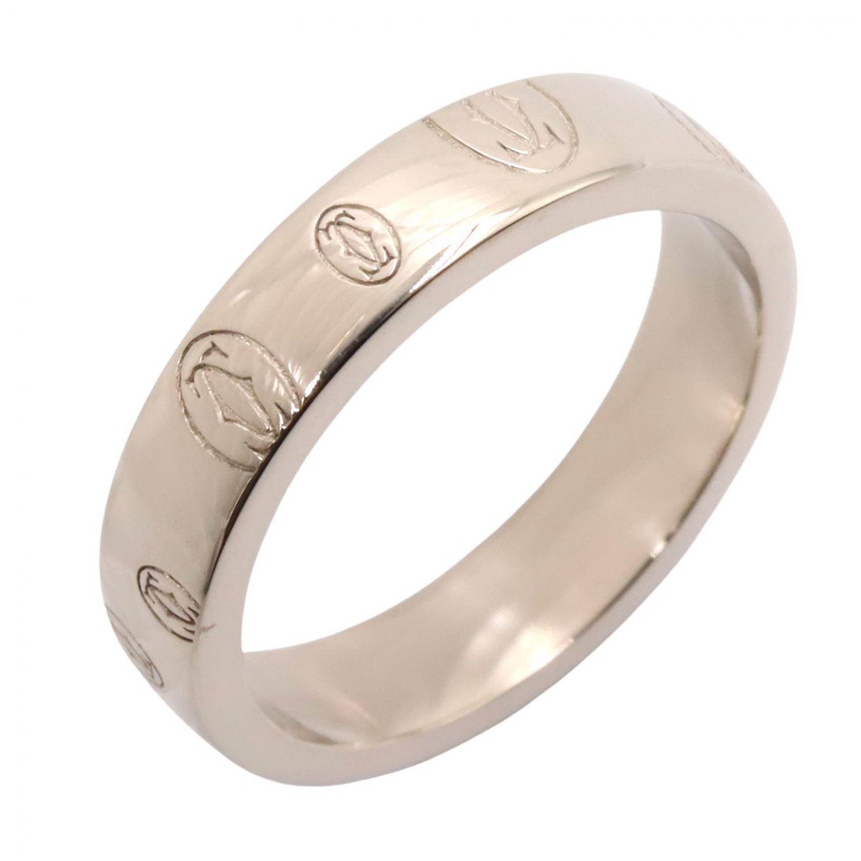 ≪10%OFFクーポン 7/19 20時~7/26 9:59≫カルティエ CARTIER ハッピーバースデー リング リング・指輪 ジュエリー K18WG(ホワイトゴールド) レディース シルバー系 【中古】|Mike Museum