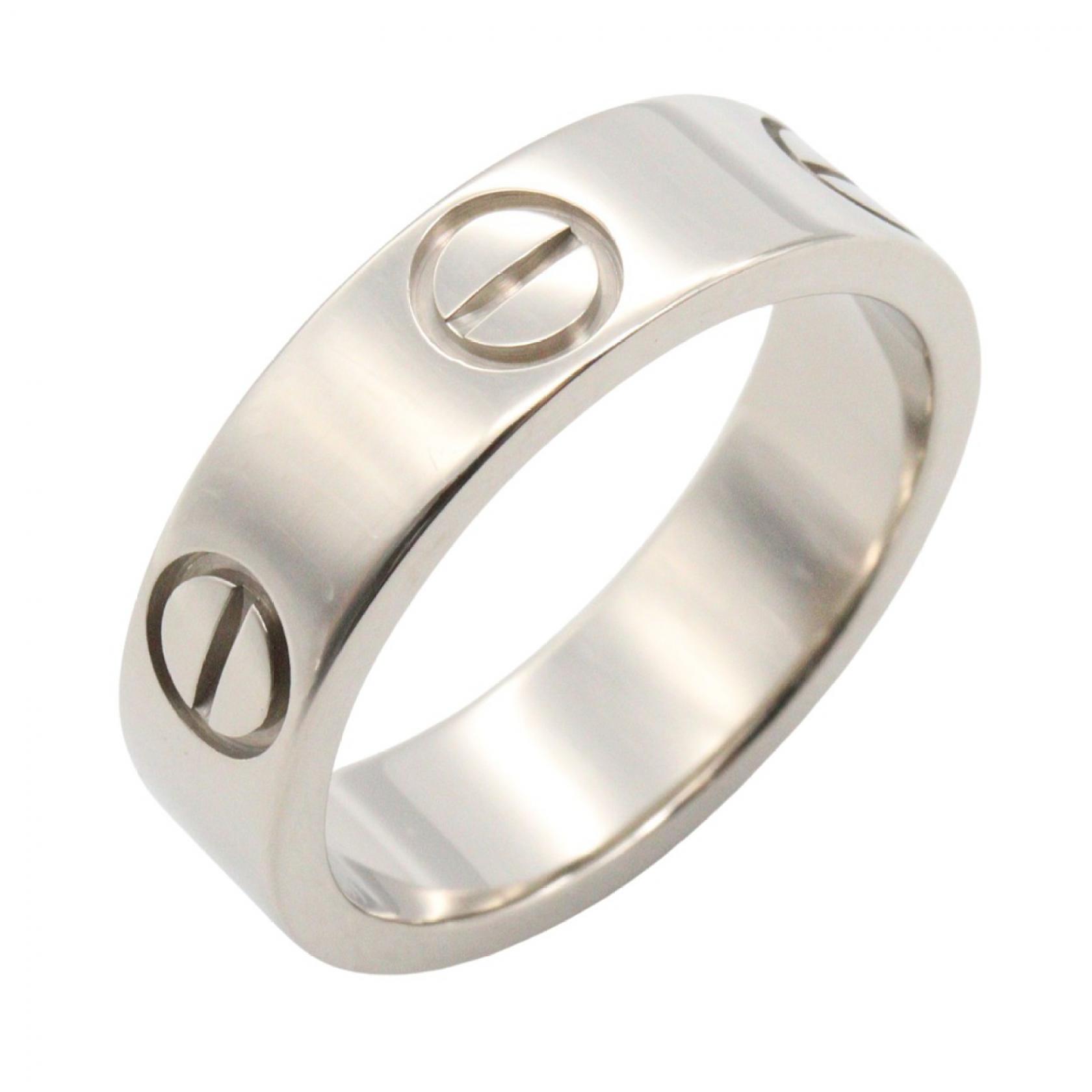 【10％OFFクーポン対象】カルティエ CARTIER ラブリング リング・指輪 ジュエリー K18WG（ホワイトゴールド） レディース シルバー系 B4084700 【中古】