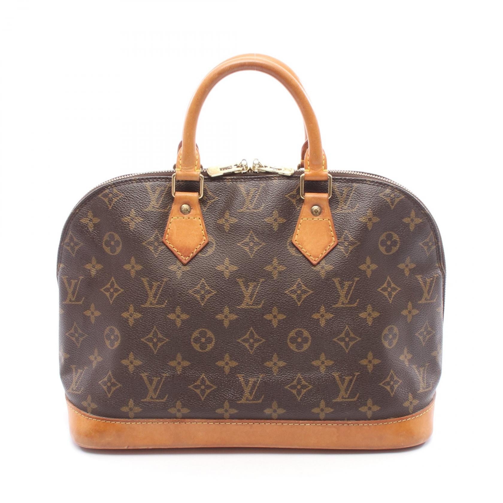 【ポイント5倍／～4/10(金)23:59】ルイ・ヴィトン LOUIS VUITTON アルマPM ハンドバッグ バッグ PVCコーティングキャンバス レザー モノグラム レディース ブラウン系 M51130 【中古】