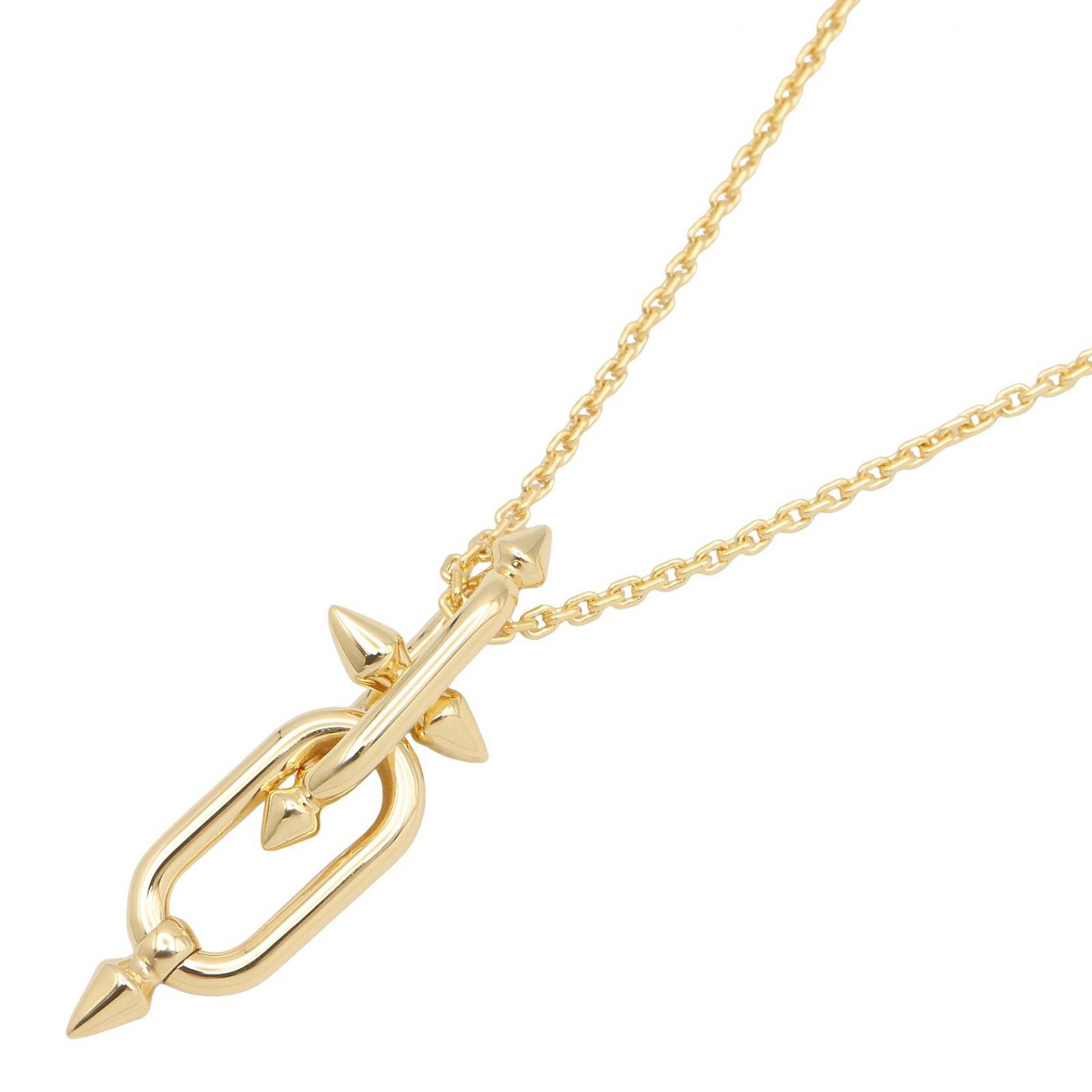 【10％OFFクーポン対象】ティファニー TIFFANY＆CO タイタン by ファレル ウィリアムス ネックレス ネックレス ジュエリー K18（イエローゴールド） メンズ レディース ゴールド系 【中古】