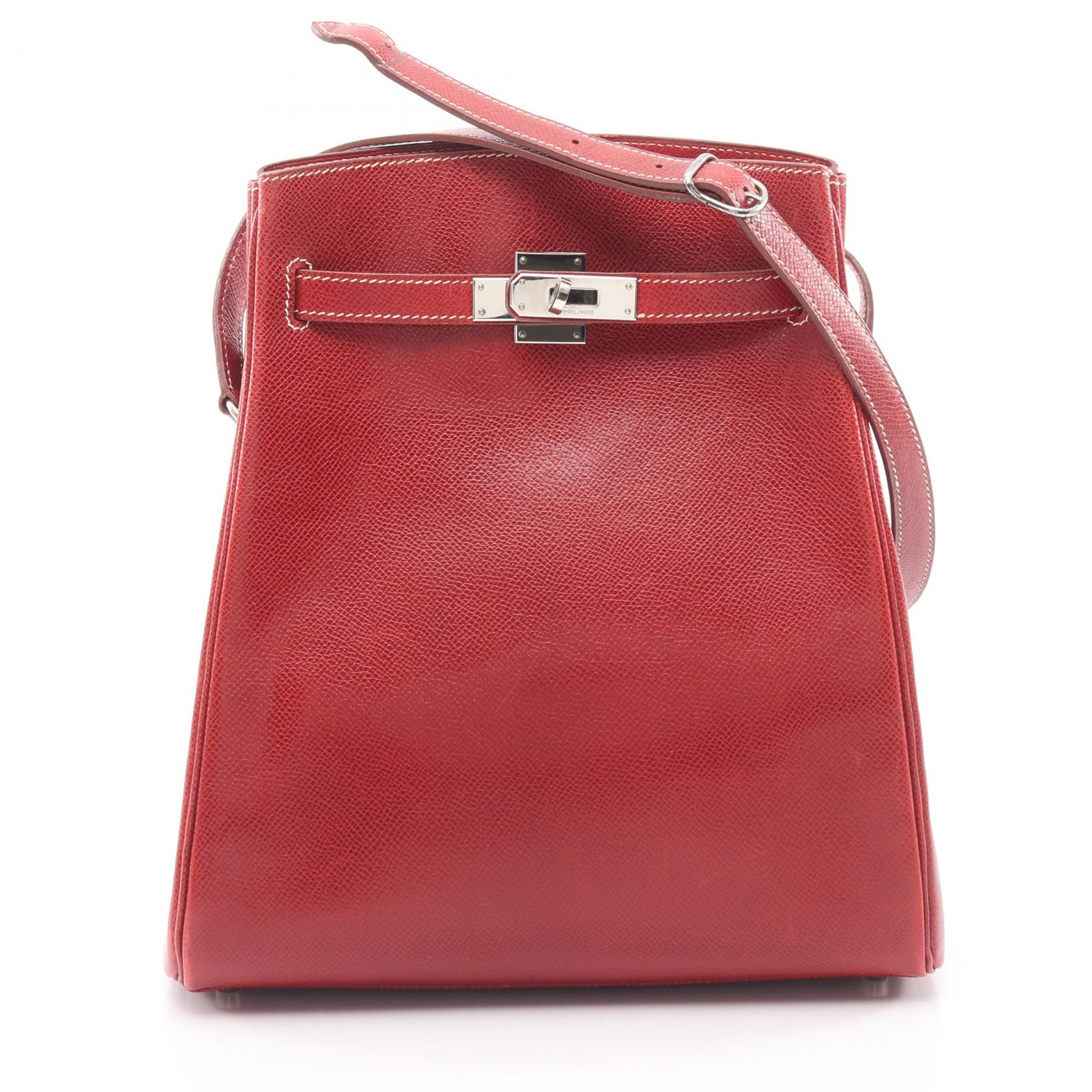 【P5倍&times;5%クーポン｜7/29 20時～8/2 23:59】エルメス HERMES ケリースポーツMM ルージュモワイヤン ショルダーバッグ バッグ クシュベル クシュベル レディース レッド系 【中古】｜Mike Museum