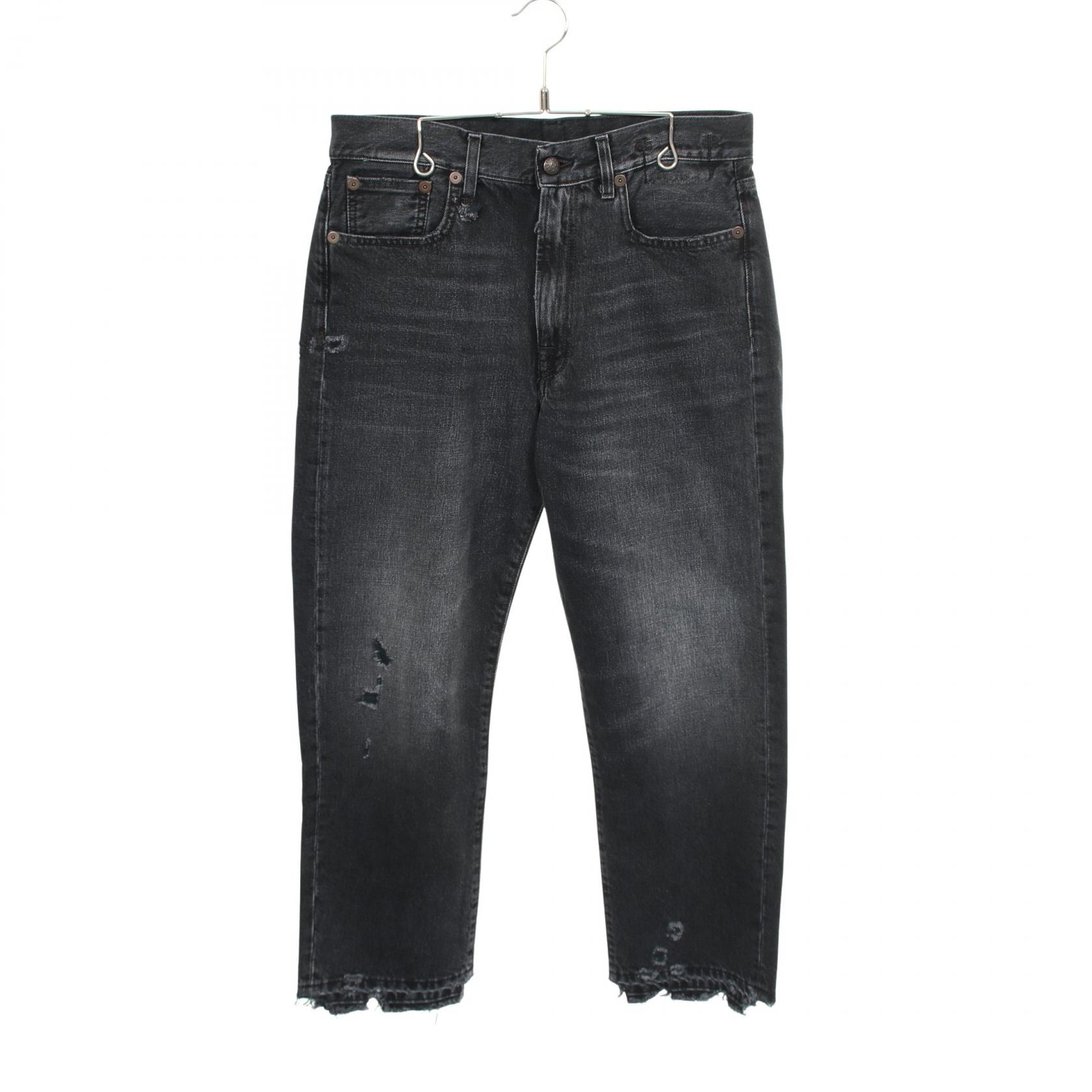 【30%OFFクーポン対象】アールサーティーン R13 BOYFRIEND JEAN デニムパンツ 衣料品 ボトムス コットン レディース ブラック系 24-030-570-0045-3-0 【中古】