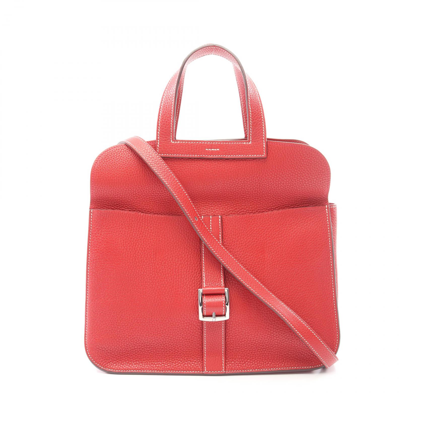 ≪15%OFFクーポン 7/19 20時~7/26 9:59≫エルメス HERMES アルザン31 2WAY ハンドバッグ バッグ レザー トリヨンクレマンス トリヨンクレマンス レディース レッド系 【中古】|Mike Museum
