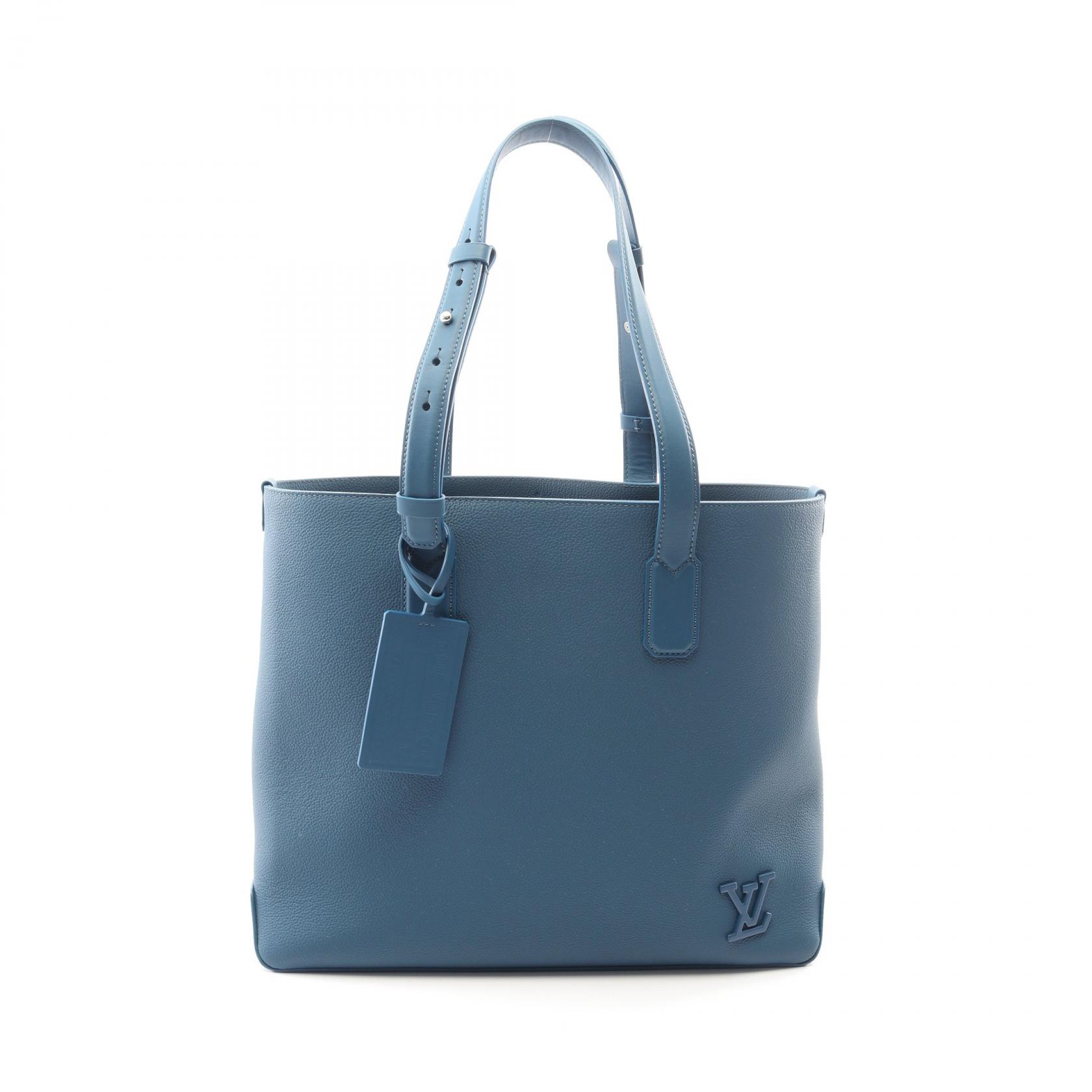 ルイ・ヴィトン LOUIS VUITTON ファストライン トートバッグ バッグ レザー アエログラム レディース ブルー系 M23707 【中古】