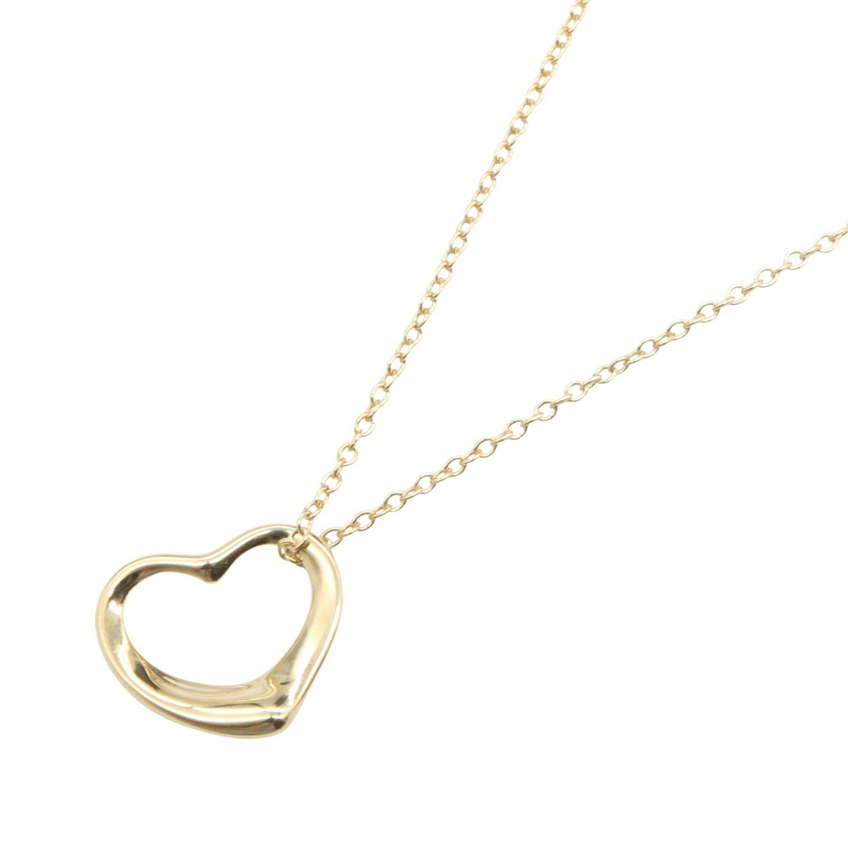 ティファニー TIFFANY＆CO オープンハート ネックレス スモール ネックレス ジュエリー K18（イエローゴールド） レディース ゴールド系 【中古】
