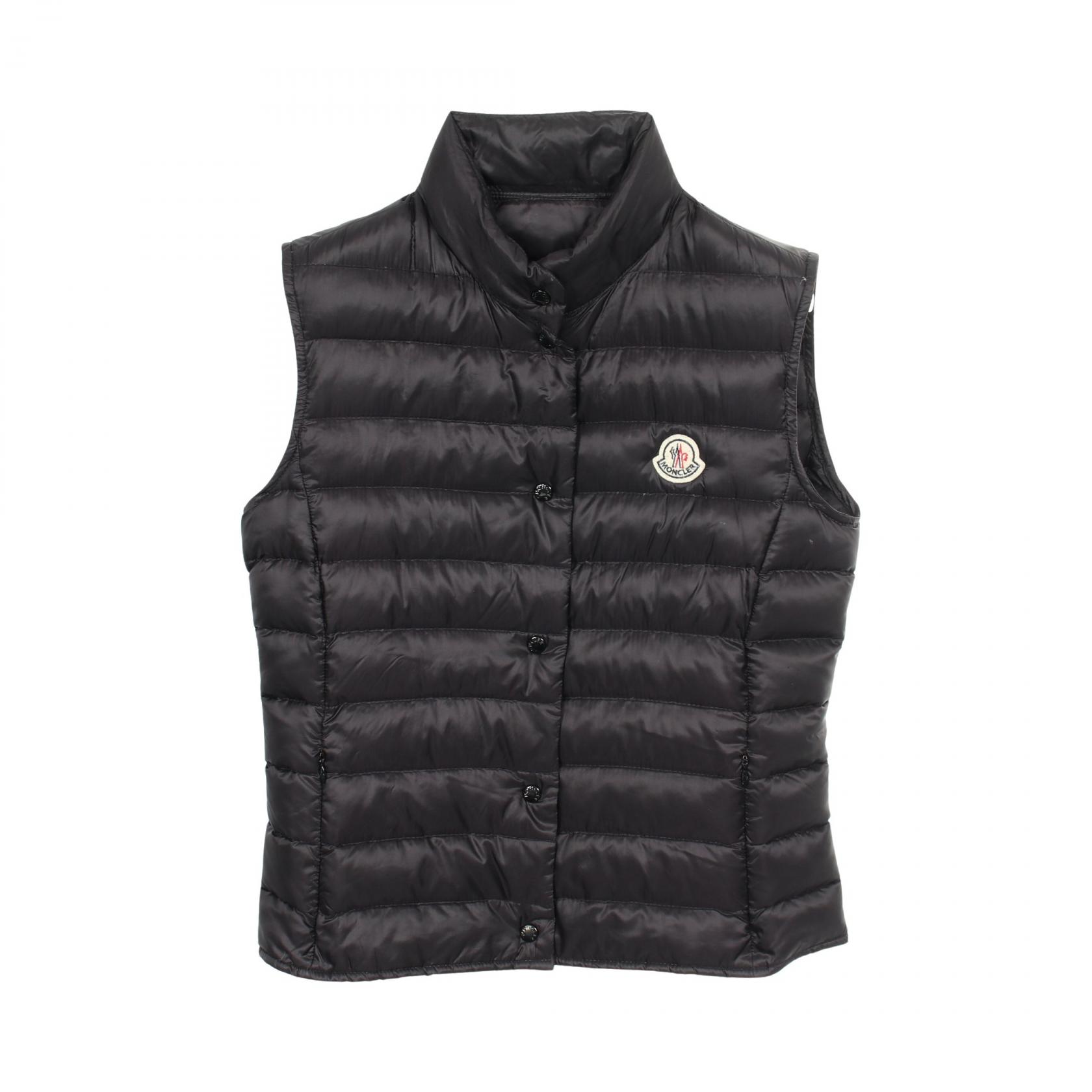 ≪10%OFFクーポン 7/19 20時～7/26 9:59≫モンクレール MONCLER ベスト 衣料品 トップス ナイロン レディース ブラック系 【中古】｜Mike Museum 52,800円