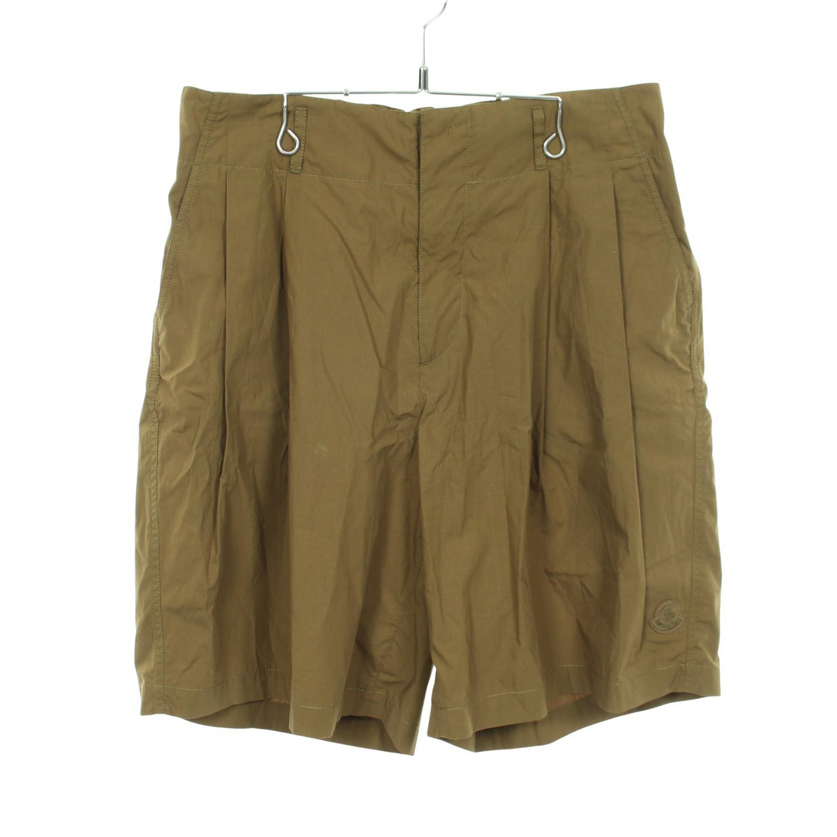 《全品5%クーポン×P5倍》モンクレール MONCLER GENIUS 2 MONCLER 1952 ショート パンツ 衣料品 ボトムス コットン メンズ カーキ系 2B00001 【中古】
