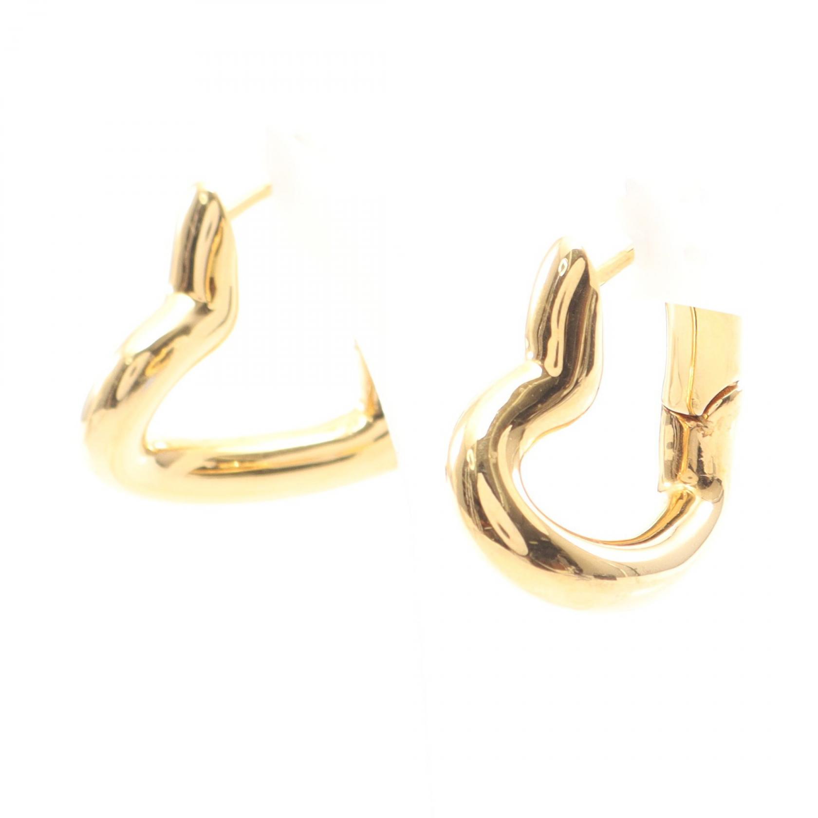バレンシアガ BALENCIAGA ハート ピアス ジュエリー GP（ゴールドメッキ） レディース ゴールド系 【中古】