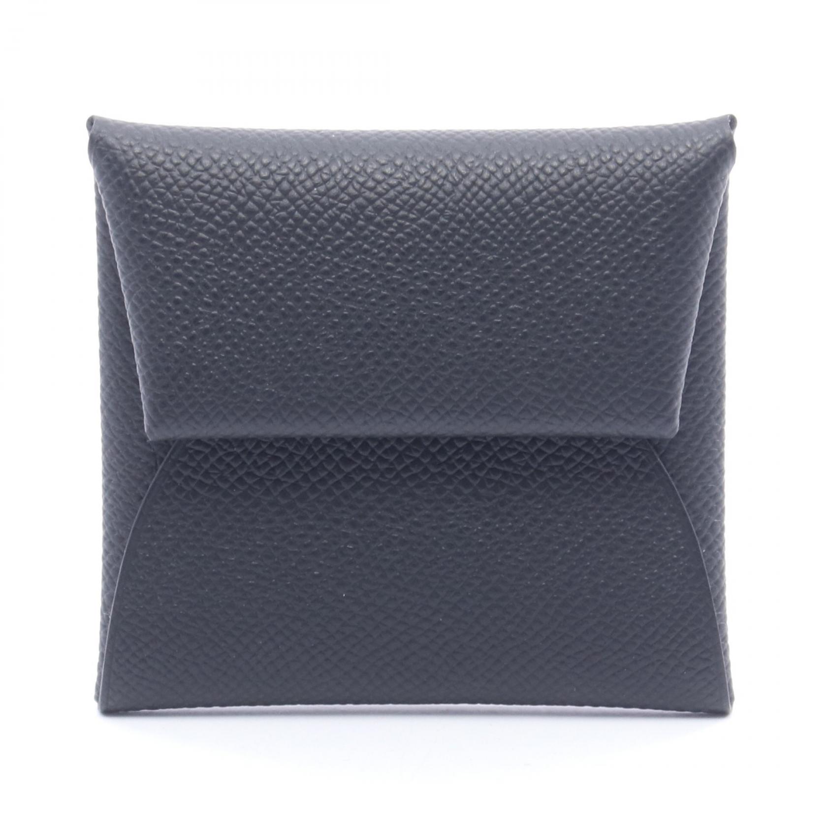 《全品5%クーポン×P5倍》エルメス HERMES バスティア コインケース 財布 レザー ヴォーエプソン ヴォーエプソン レディース ブラック系 【中古】