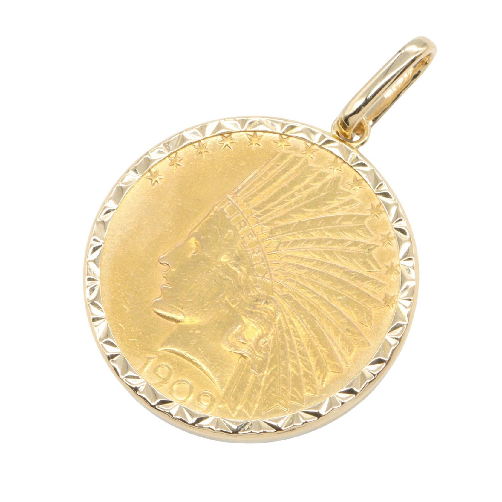 ジュエリー JEWELRY コイントップ ペンダントトップ ジュエリー K18（イエローゴールド） メンズ レディース ゴールド系 K22/K18 18.9g 【中古】 315,000円