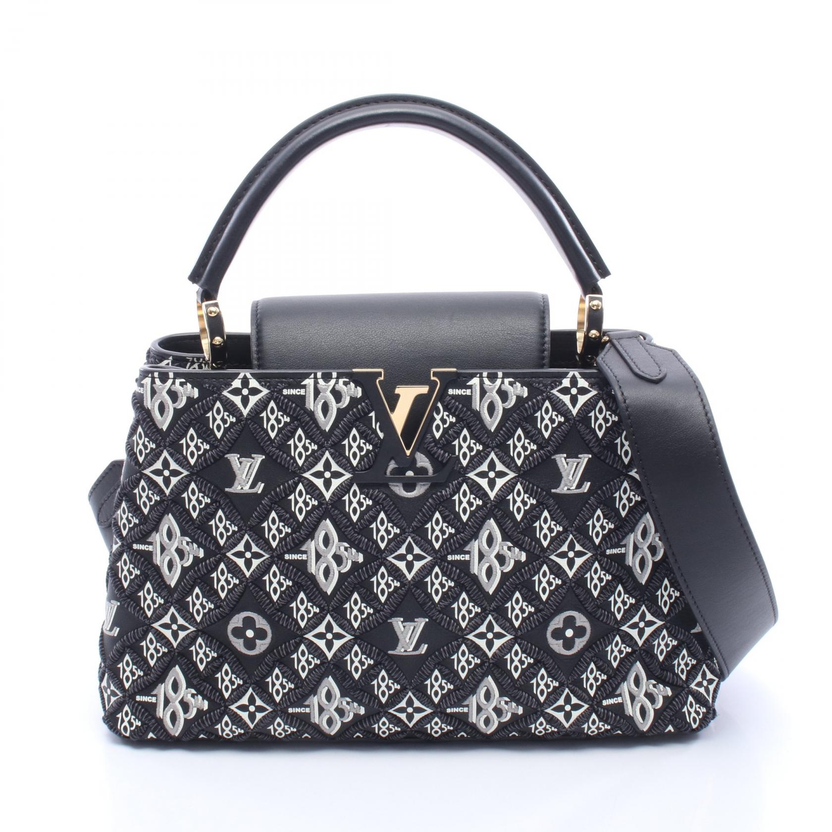 ルイ・ヴィトン LOUIS VUITTON カプシーヌMM Since1854 2WAY ハンドバッグ バッグ レザー レディース ブラック系 M57358 【中古】 297,000円