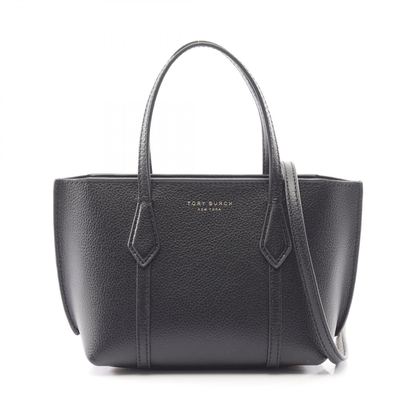 トリーバーチ Tory Burch PERRY MINI TOTE 2WAY トートバッグ バッグ レザー レディース ブラック系 175548001 【新品】