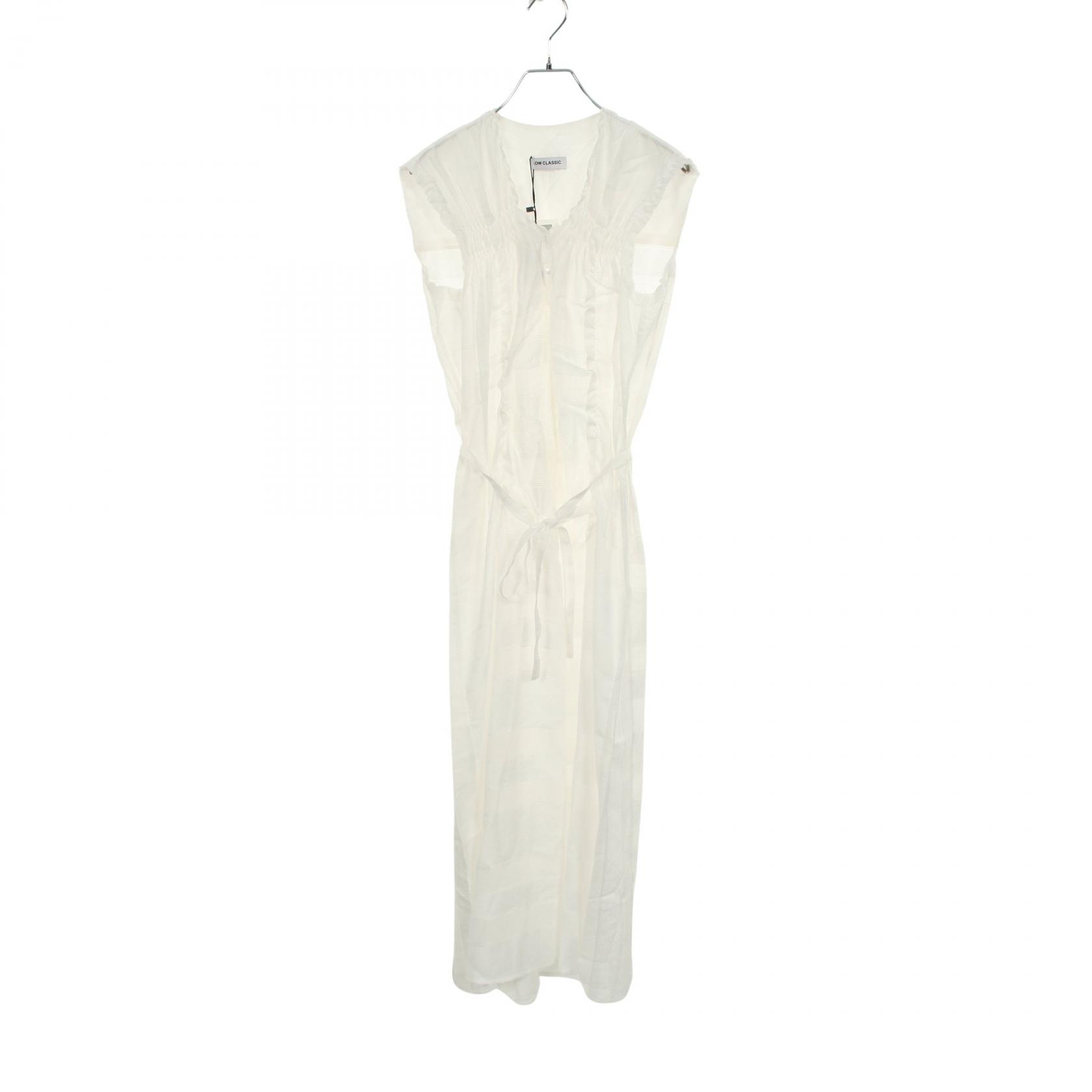 ロウ クラシック LOW CLASSIC SHIRRING SLEEVELESS MAXI DRESS ワンピース 衣料品 トップス レーヨン ナイロン レディース ホワイト系 LW265DR03 【中古】