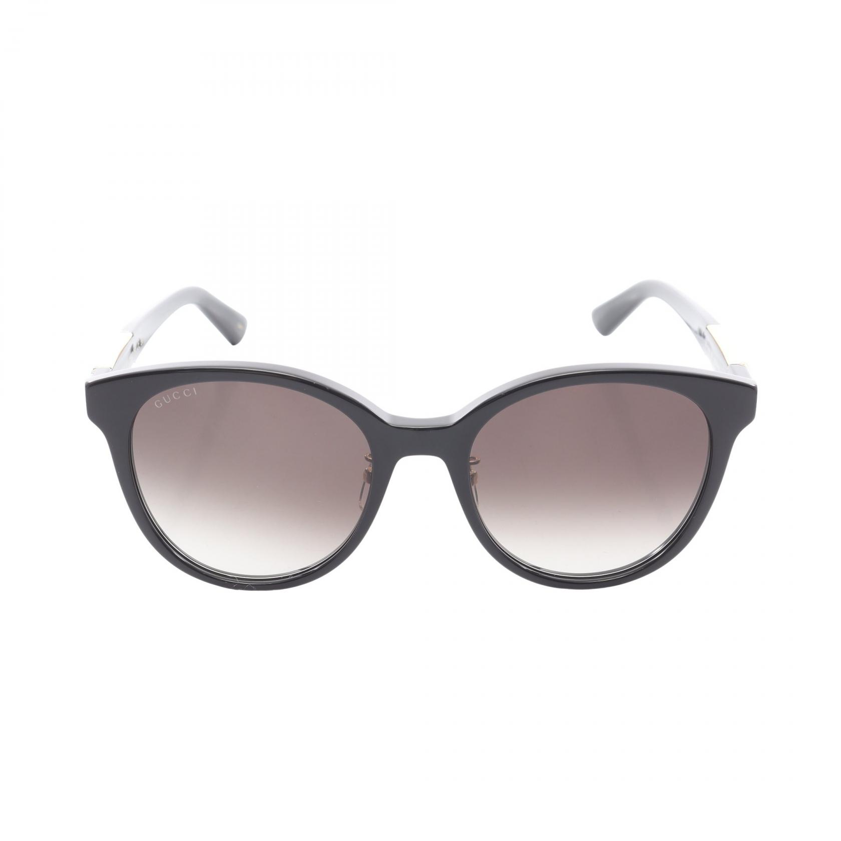グッチ GUCCI ウェリントン サングラス 衣料品 プラスチック / GP レディース ブラック系 / ゴールド系 GG1191SK001 【新品】