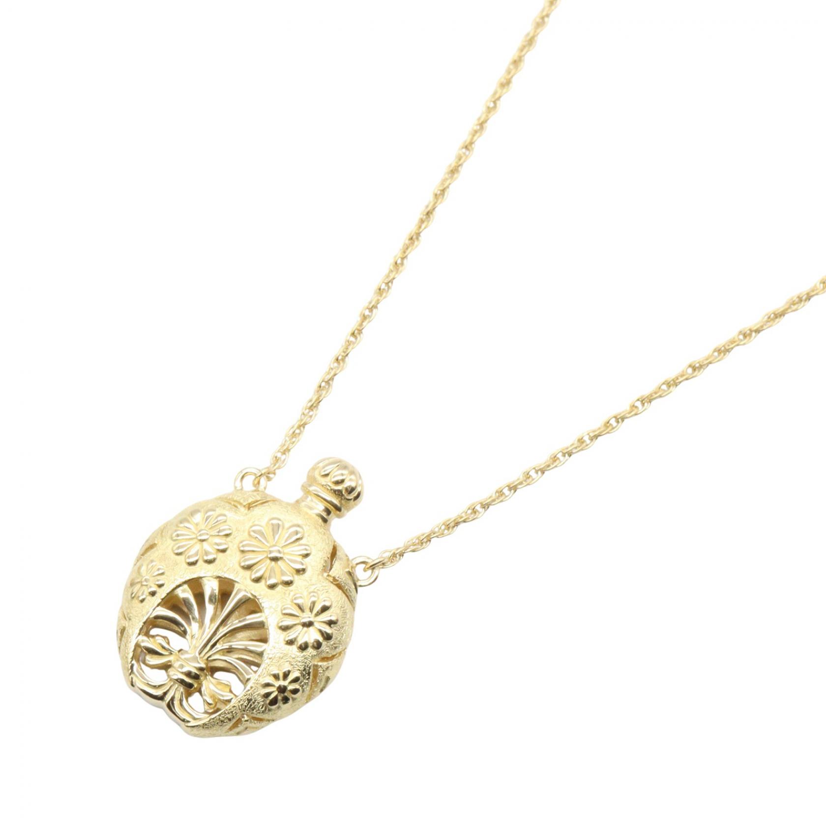 ≪10%OFFクーポン 7/19 20時～7/26 9:59≫ミキモト MIKIMOTO パフュームボトル ネックレス ネックレス ジュエリー K18（イエローゴールド） レディース ゴールド系 【中古】｜Mike Museum