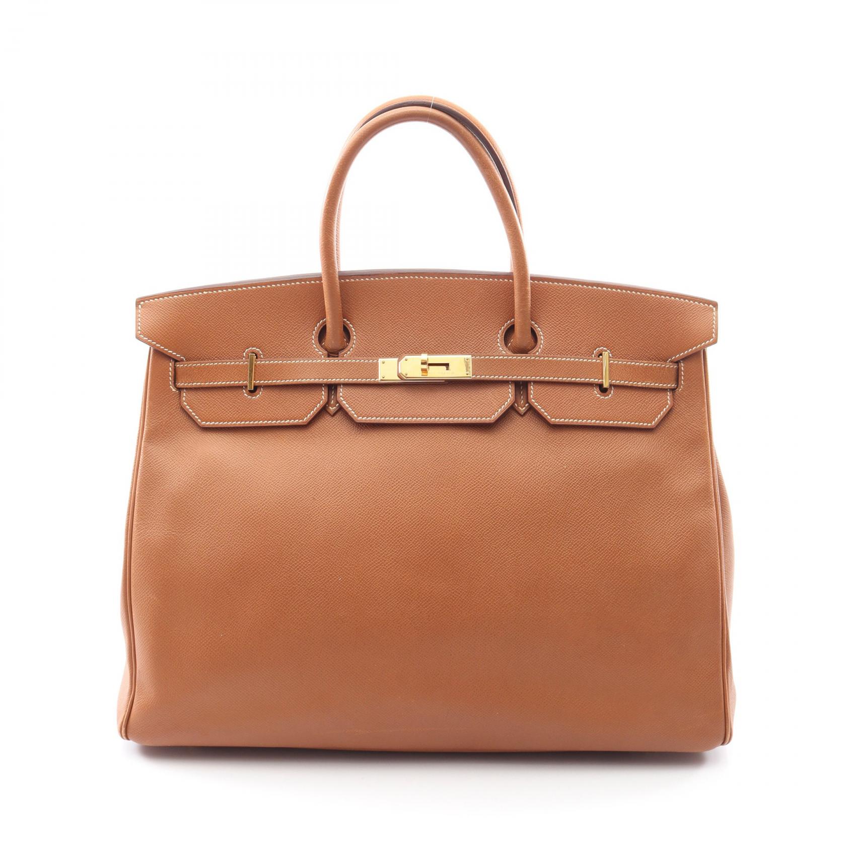 ≪15%OFFクーポン 7/19 20時～7/26 9:59≫エルメス HERMES バーキン40 ゴールド ハンドバッグ バッグ クシュベル クシュベル レディース ブラウン系 【中古】｜Mike Museum