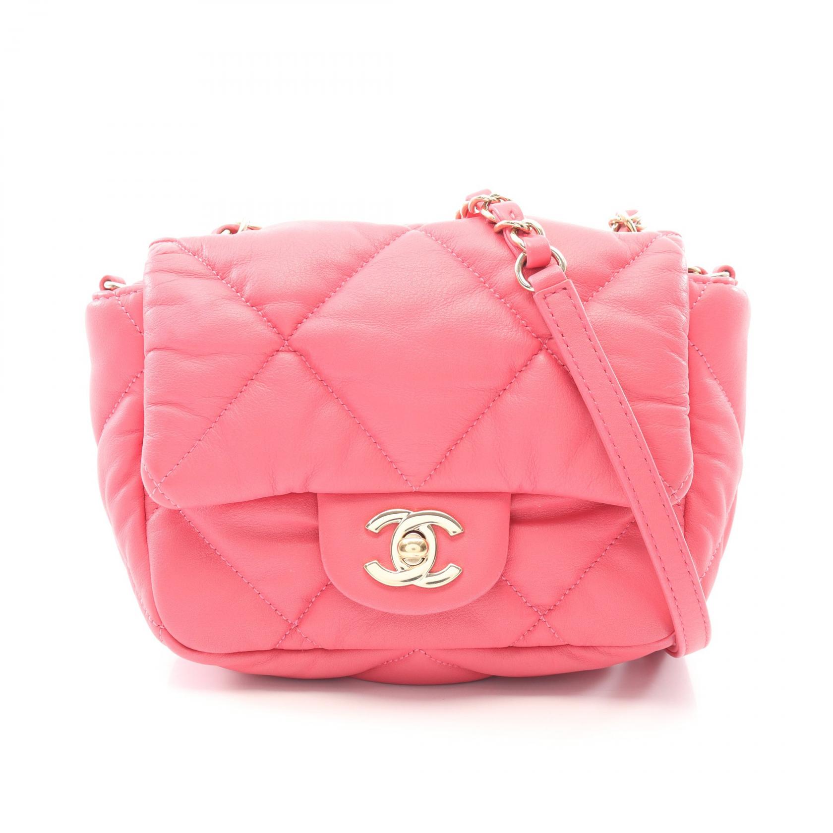 シャネル CHANEL マトラッセ ショルダーバッグ バッグ ラムスキン（羊革） レディース ピンク系 AS2232 【中古】