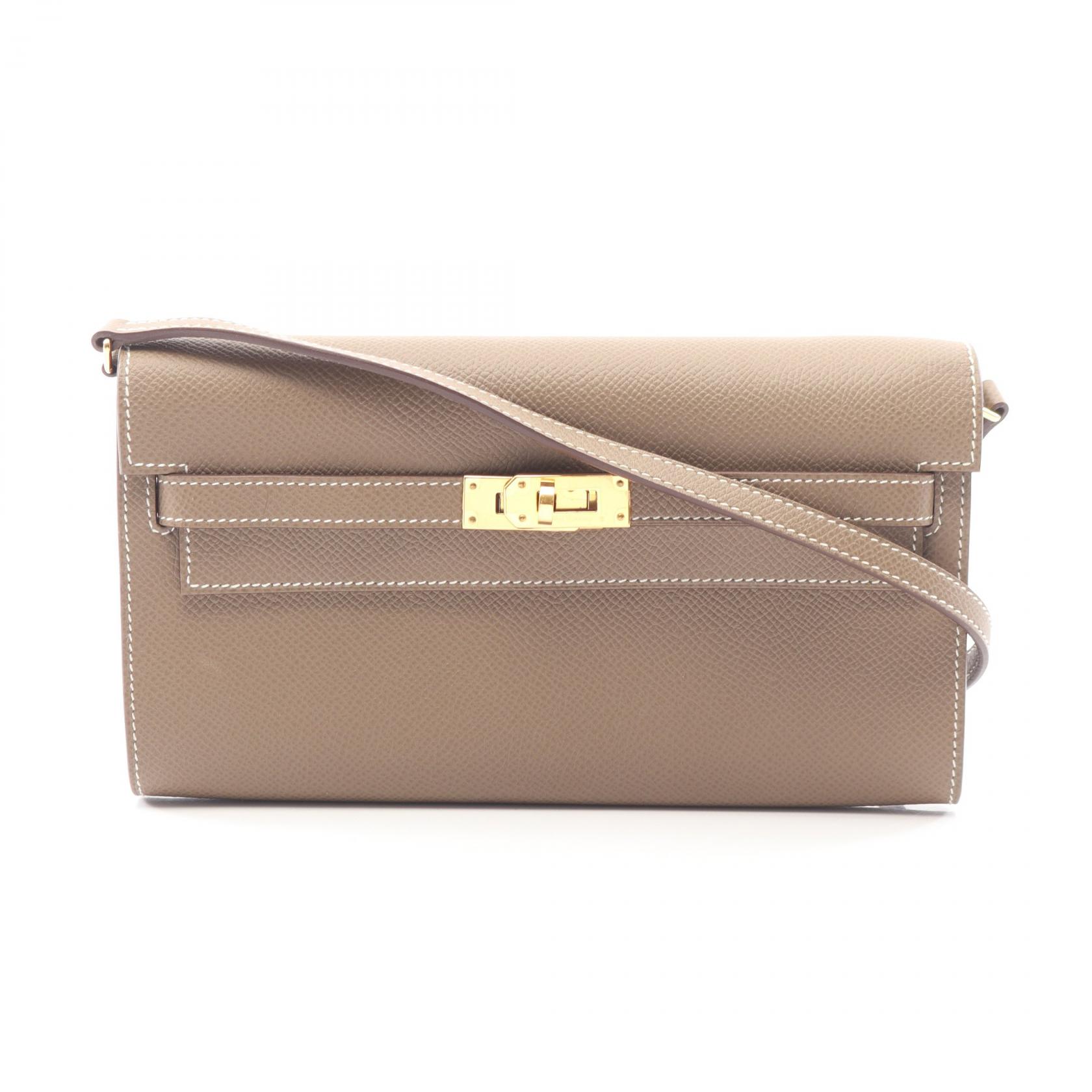 ≪15%OFFクーポン 7/19 20時～7/26 9:59≫エルメス HERMES ケリートゥーゴー ショルダーバッグ バッグ レザー カーフ（牛革） ヴォーエプソン ヴォーエプソン レディース ベージュ系 【中古】｜Mike Museum