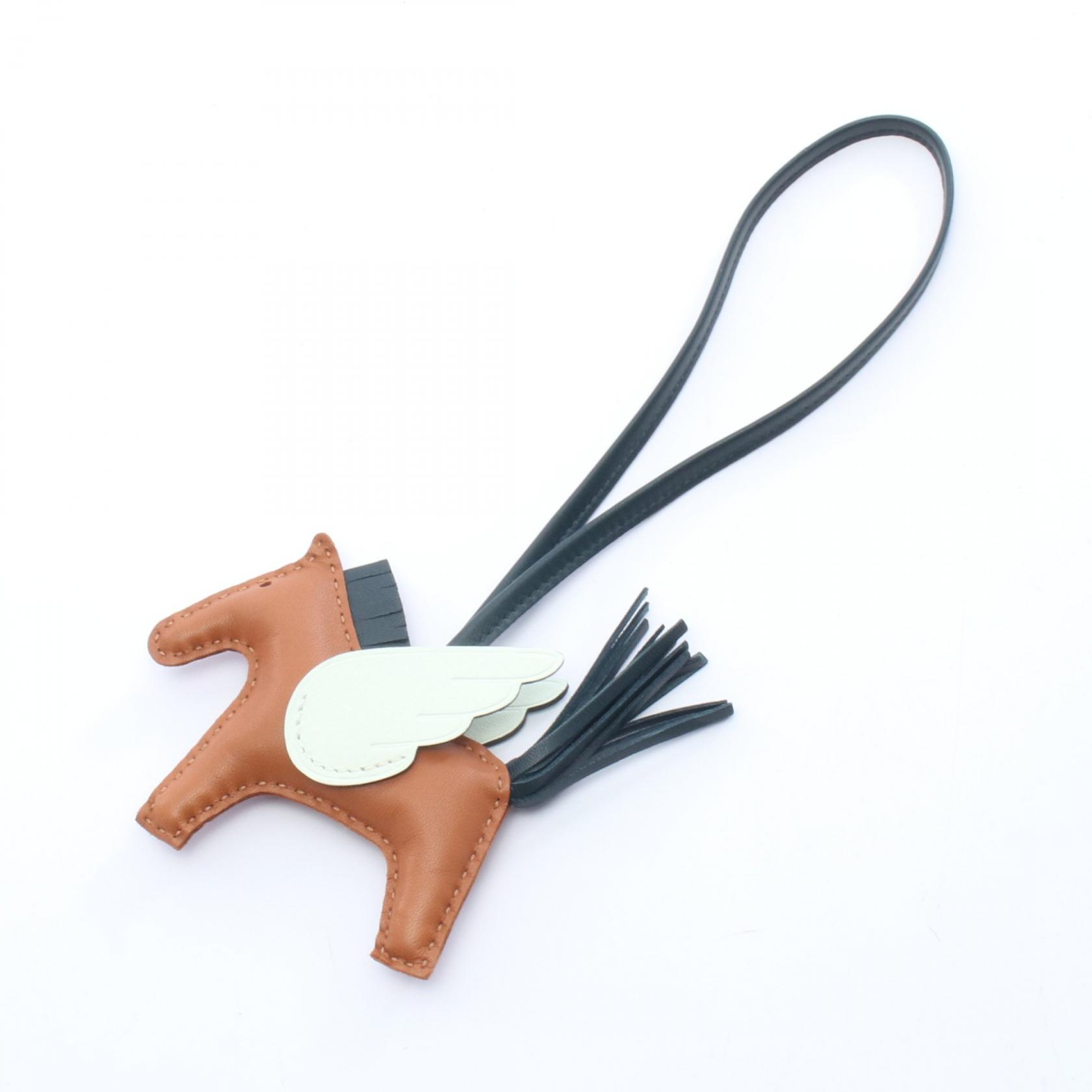 エルメス HERMES ロデオペガサスPM ゴールド ヴェールシプレ ヴェールフィズ チャーム アクセサリー アニョーミロ / ヴォースイフト アニョーミロ レディース ブラウン系 / グリーン系 【中古】
