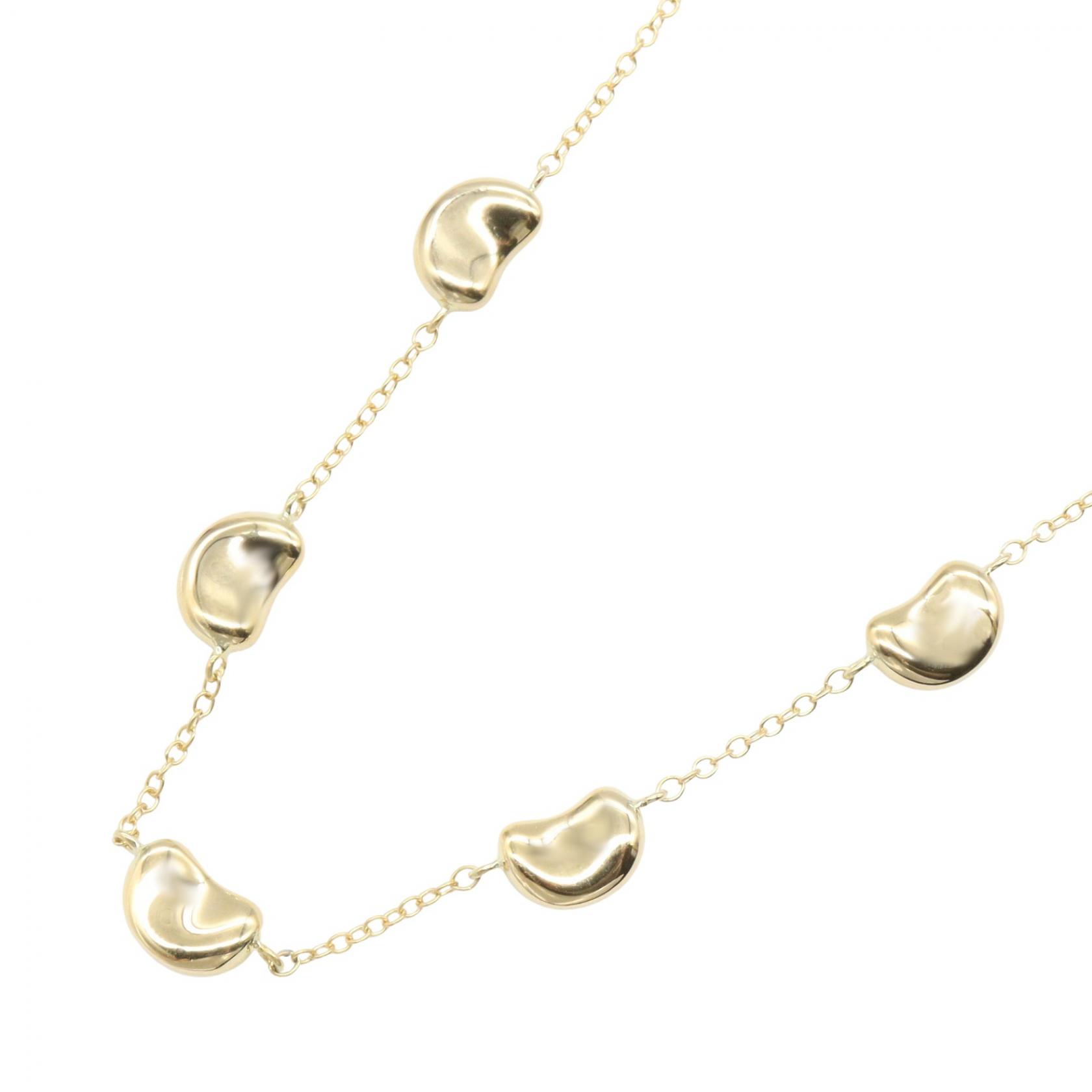 ≪10%OFFクーポン 7/19 20時~7/26 9:59≫ティファニー TIFFANY&CO ビーンズ 5モチーフ ネックレス ネックレス ジュエリー K18(イエローゴールド) レディース ゴールド系 【中古】|Mike Museum