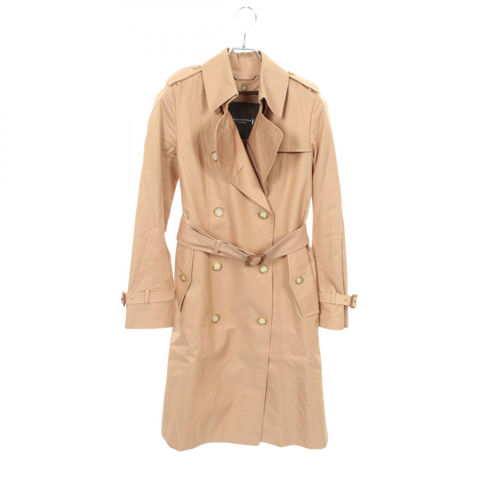 ≪千円OFFクーポン 7/19 20時～7/26 9:59≫マッキントッシュロンドン MACKINTOSH LONDON トレンチコート 衣料品 アウター コットン レディース ベージュ系 【中古】｜Mike Museum