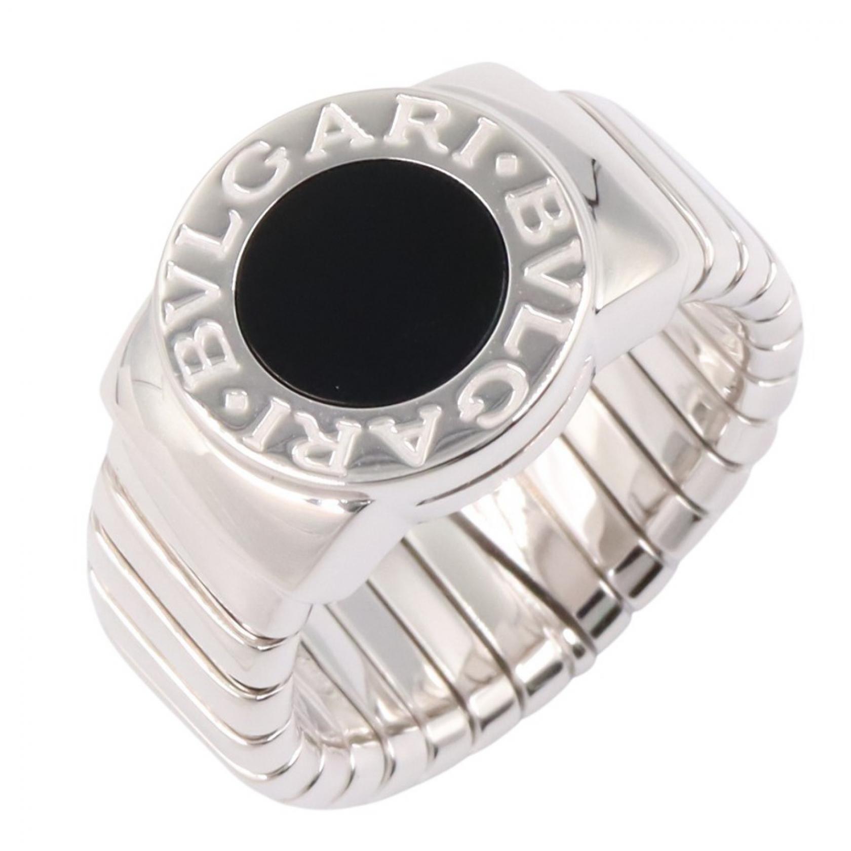 ≪10%OFFクーポン 7/19 20時~7/26 9:59≫ブルガリ BVLGARI ブルガリブルガリ オニキス リング リング・指輪 ジュエリー K18WG(ホワイトゴールド) オニキス メンズ レディース シルバー系 / ブラック系 【中古】|Mike Museum