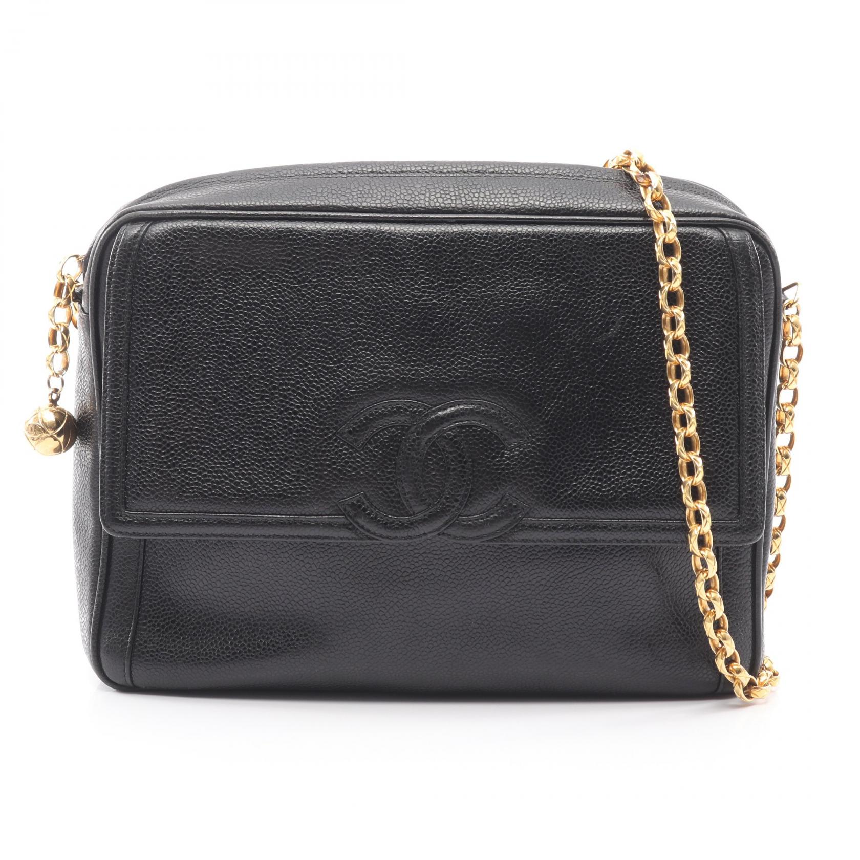 ≪15%OFFクーポン 7/19 20時~7/26 9:59≫シャネル CHANEL ココマーク ショルダーバッグ バッグ カーフ(牛革) レディース ブラック系 【中古】|Mike Museum