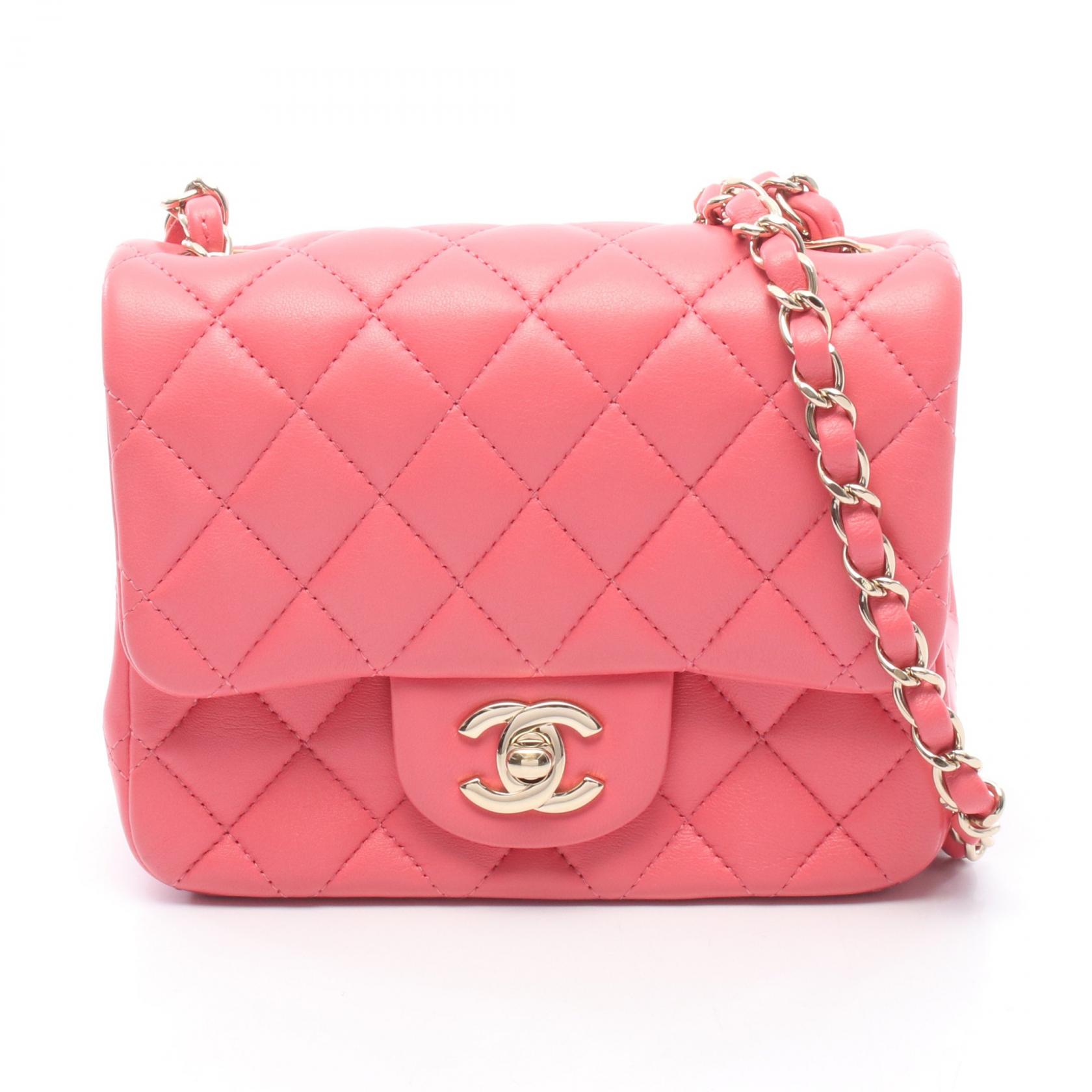≪10%OFFクーポン 7/19 20時～7/26 9:59≫シャネル CHANEL ミニマトラッセ ショルダーバッグ バッグ ラムスキン（羊革） レディース ピンク系 【中古】｜Mike Museum