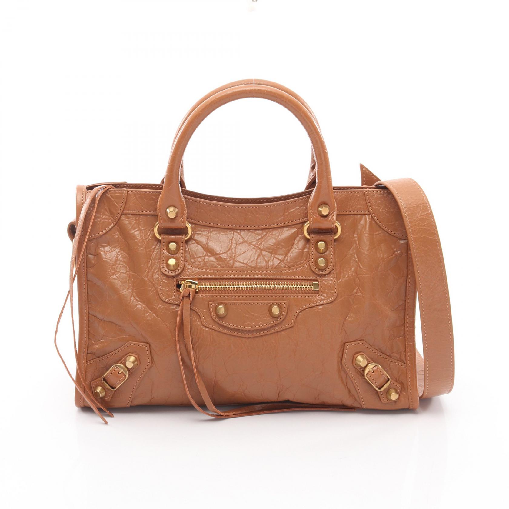 バレンシアガ BALENCIAGA Le City Small ル シティ スモール 2WAY ハンドバッグ バッグ レザー レディース ブラウン系 811442210F62630 【新品】｜Mike Museum