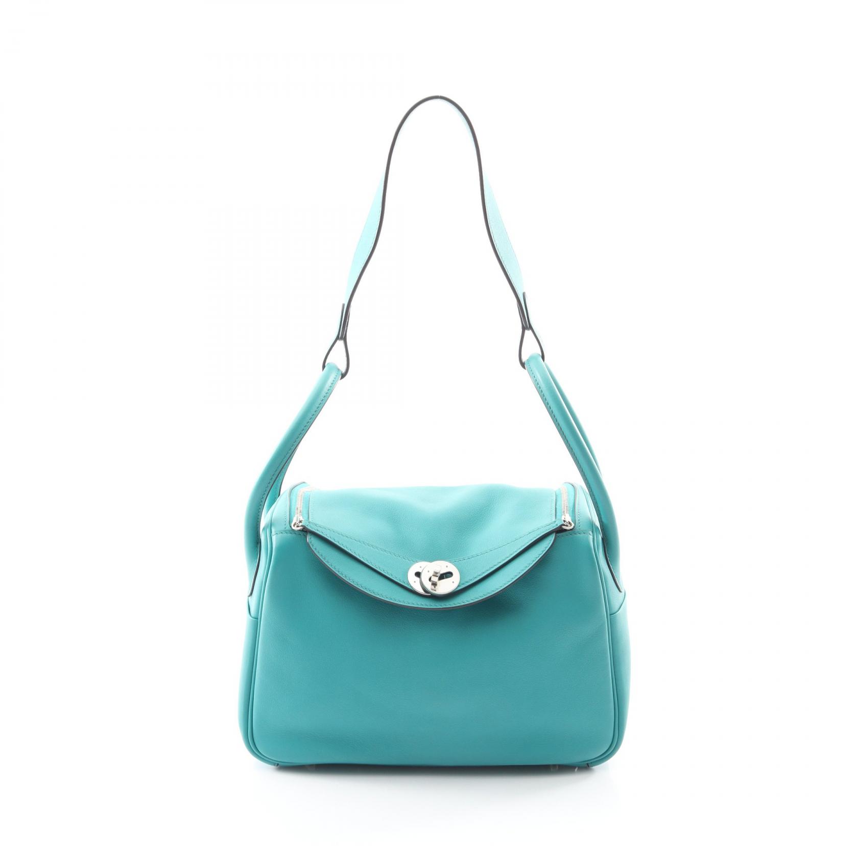 ≪10%OFFクーポン 7/19 20時~7/26 9:59≫エルメス HERMES リンディ26 ショルダーバッグ バッグ レザー ヴォースイフト ヴォースイフト レディース グリーン系 【中古】|Mike Museum