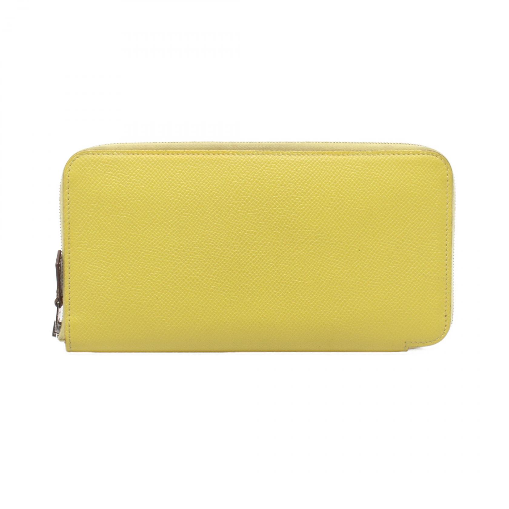 ≪10%OFFクーポン 7/19 20時～7/26 9:59≫エルメス HERMES アザップロング シルクイン ラウンド長財布 財布 レザー ヴォーエプソン レディース イエロー系 【中古】｜Mike Museum
