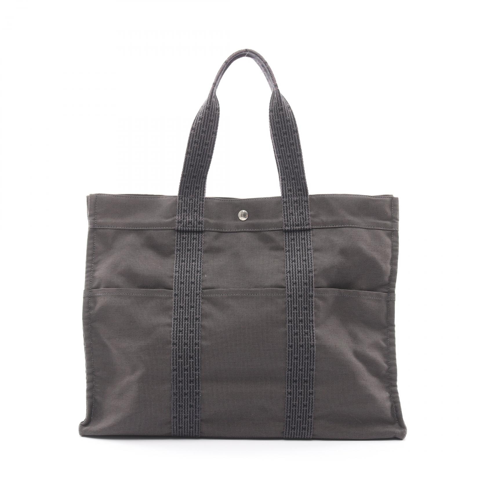 エルメス HERMES エールラインGM トートバッグ バッグ ナイロンキャンバス メンズ レディース グレー系 【中古】｜Mike Museum
