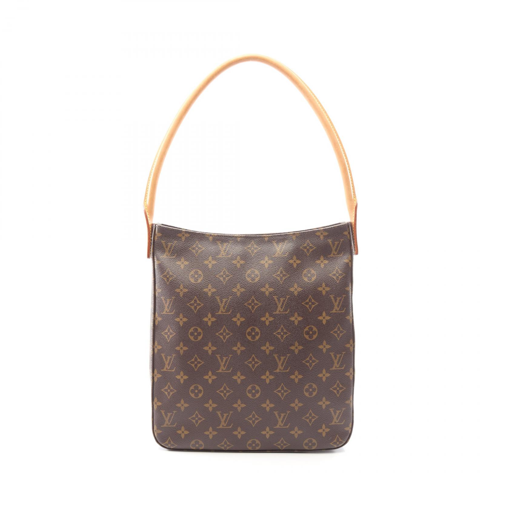 ≪15%OFFクーポン 7/19 20時~7/26 9:59≫ルイ・ヴィトン LOUIS VUITTON ルーピングGM ショルダーバッグ バッグ PVCコーティングキャンバス レザー モノグラム レディース ブラウン系 M51145 【中古】|Mike Museum