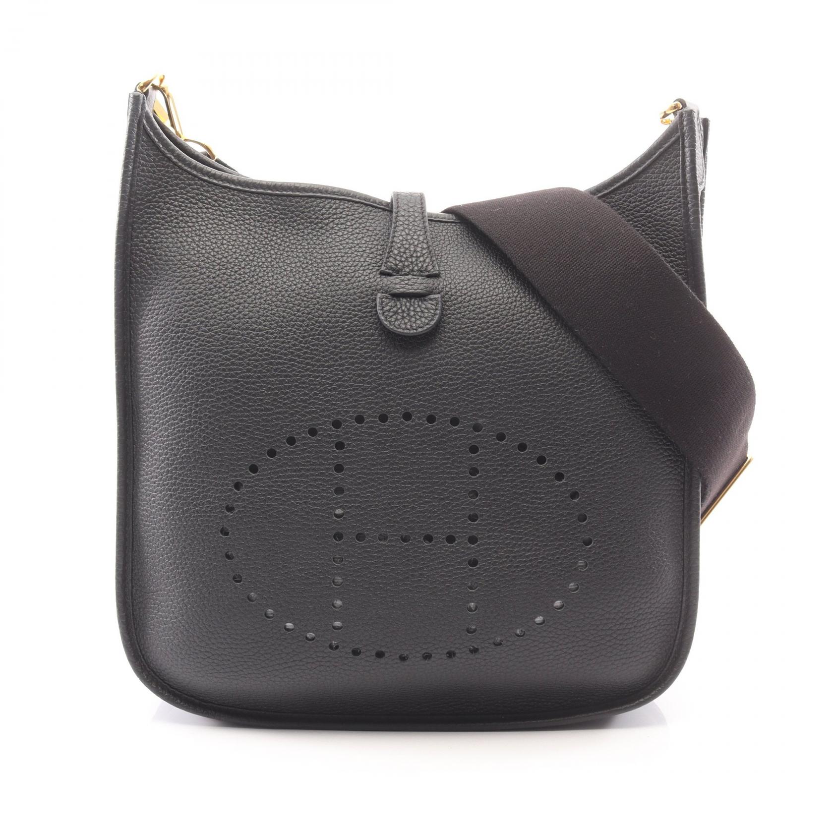 ≪15%OFFクーポン 7/19 20時~7/26 9:59≫エルメス HERMES エヴリン 3 トロワ PM ショルダーバッグ バッグ レザー トリヨンクレマンス トリヨンクレマンス レディース ブラック系 【中古】|Mike Museum