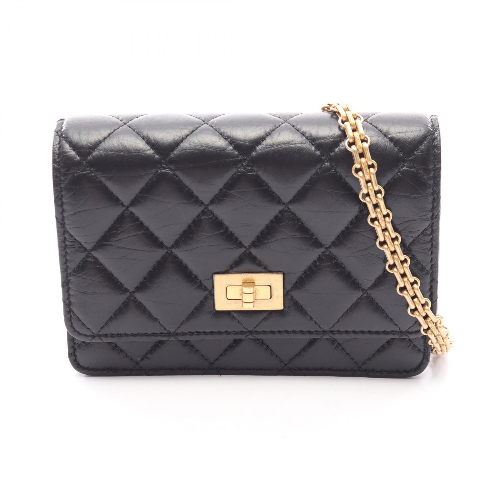 ≪15%OFFクーポン 7/19 20時～7/26 9:59≫シャネル CHANEL 2.55 マトラッセ ミニ ショルダーバッグ バッグ カーフ（牛革） レディース ブラック系 【中古】｜Mike Museum 215,000円
