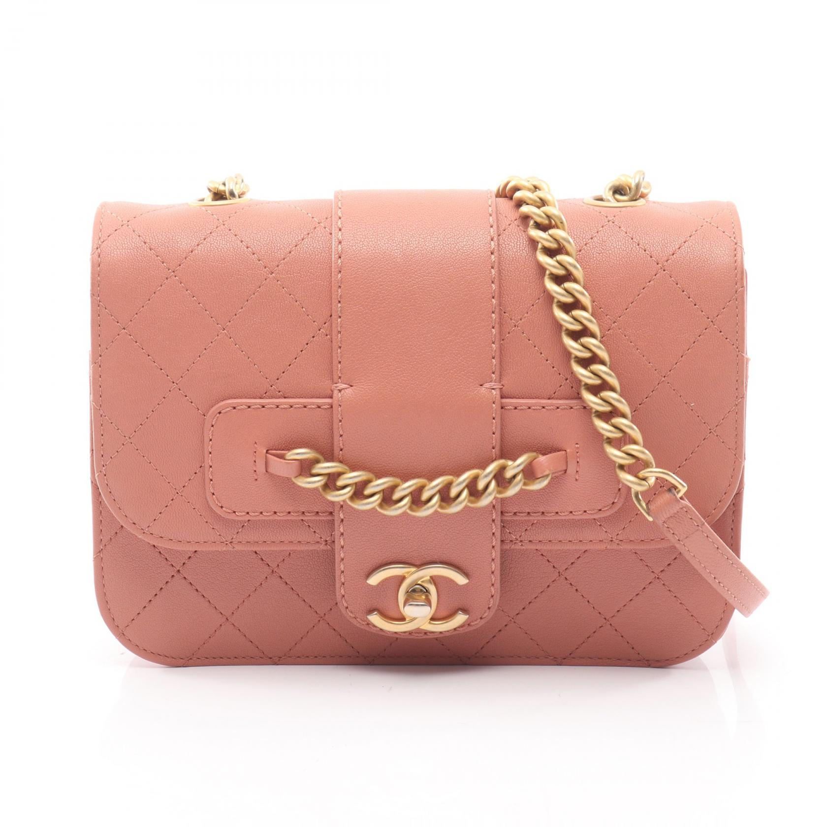 ≪15%OFFクーポン 7/19 20時～7/26 9:59≫シャネル CHANEL マトラッセ ショルダーバッグ バッグ レザー レディース ピンク系 【中古】｜Mike Museum