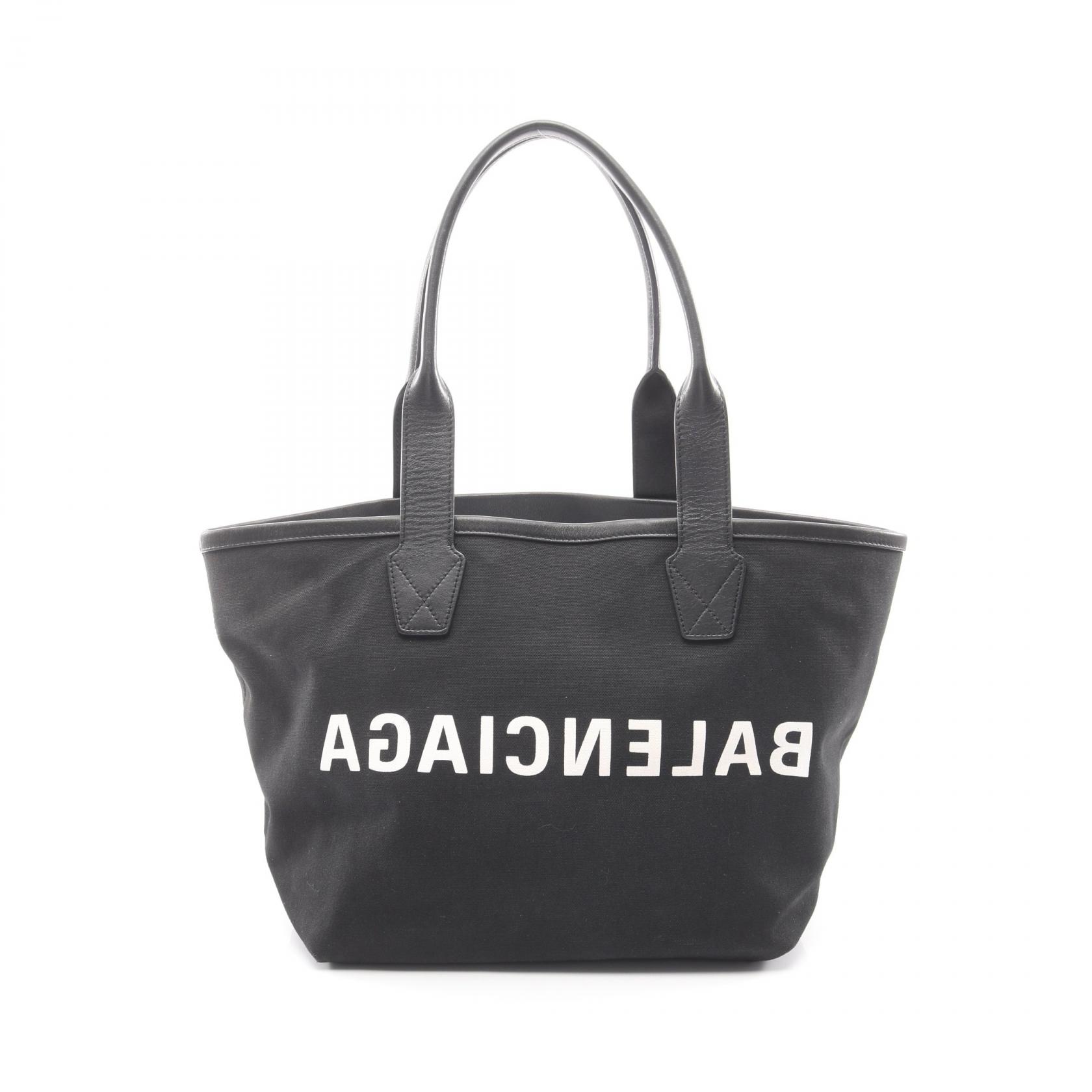 ≪15%OFFクーポン 7/19 20時~7/26 9:59≫バレンシアガ BALENCIAGA シティーズ パリ ジャンボ トートバッグ バッグ キャンバス レザー レディース ブラック系 692068 【中古】|Mike Museum